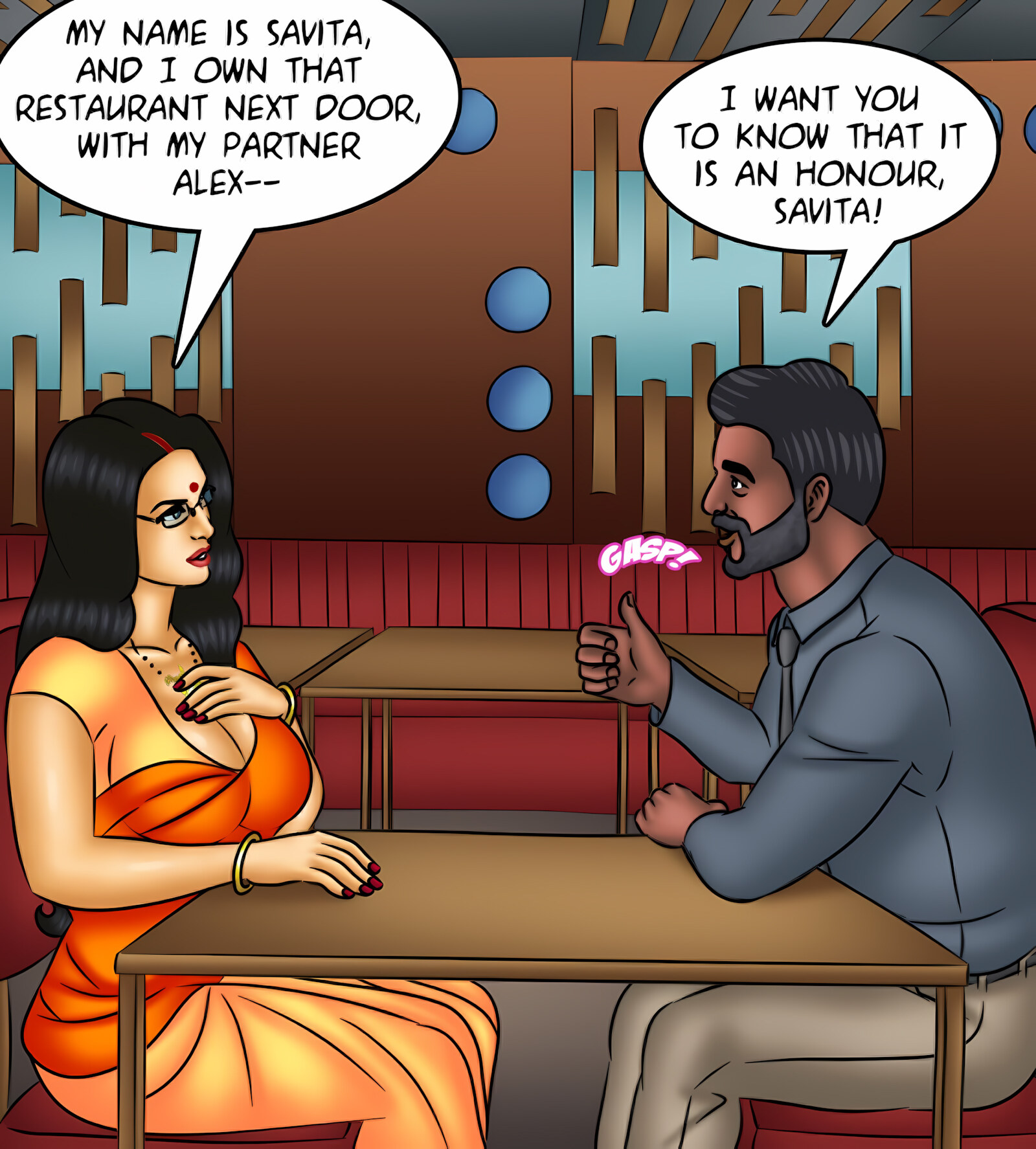 Savita Bhabhi 131-140 [Kirtu], Savita Bhabhi 131 - Know Your Enemy, page 46 of 143