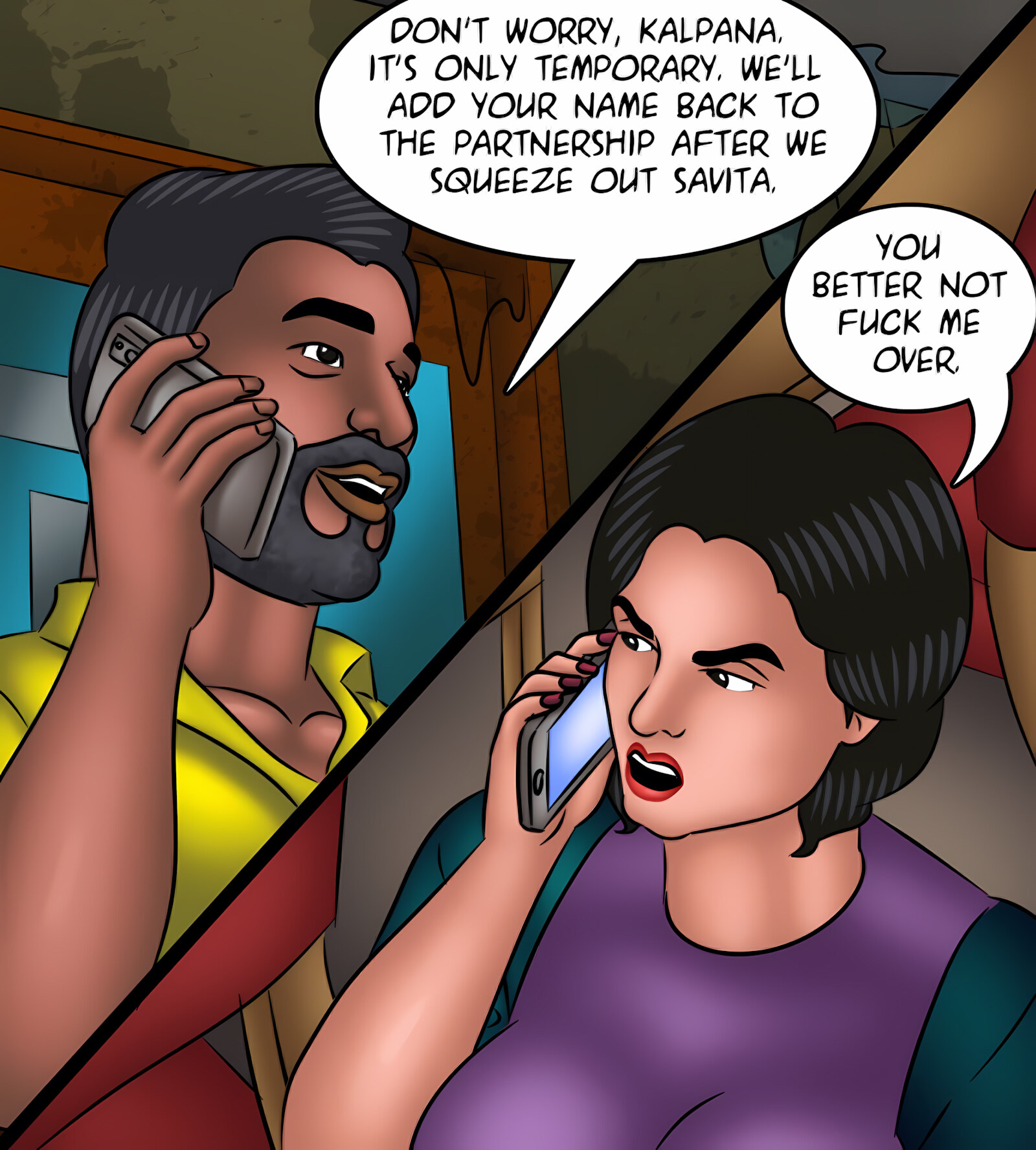 Savita Bhabhi 131-140 [Kirtu], Savita Bhabhi 131 - Know Your Enemy, page 89 of 143