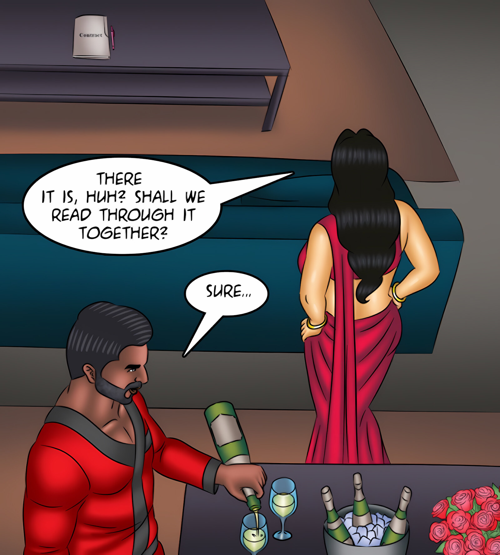 Savita Bhabhi 131-140 [Kirtu], Savita Bhabhi 131 - Know Your Enemy, page 95 of 143