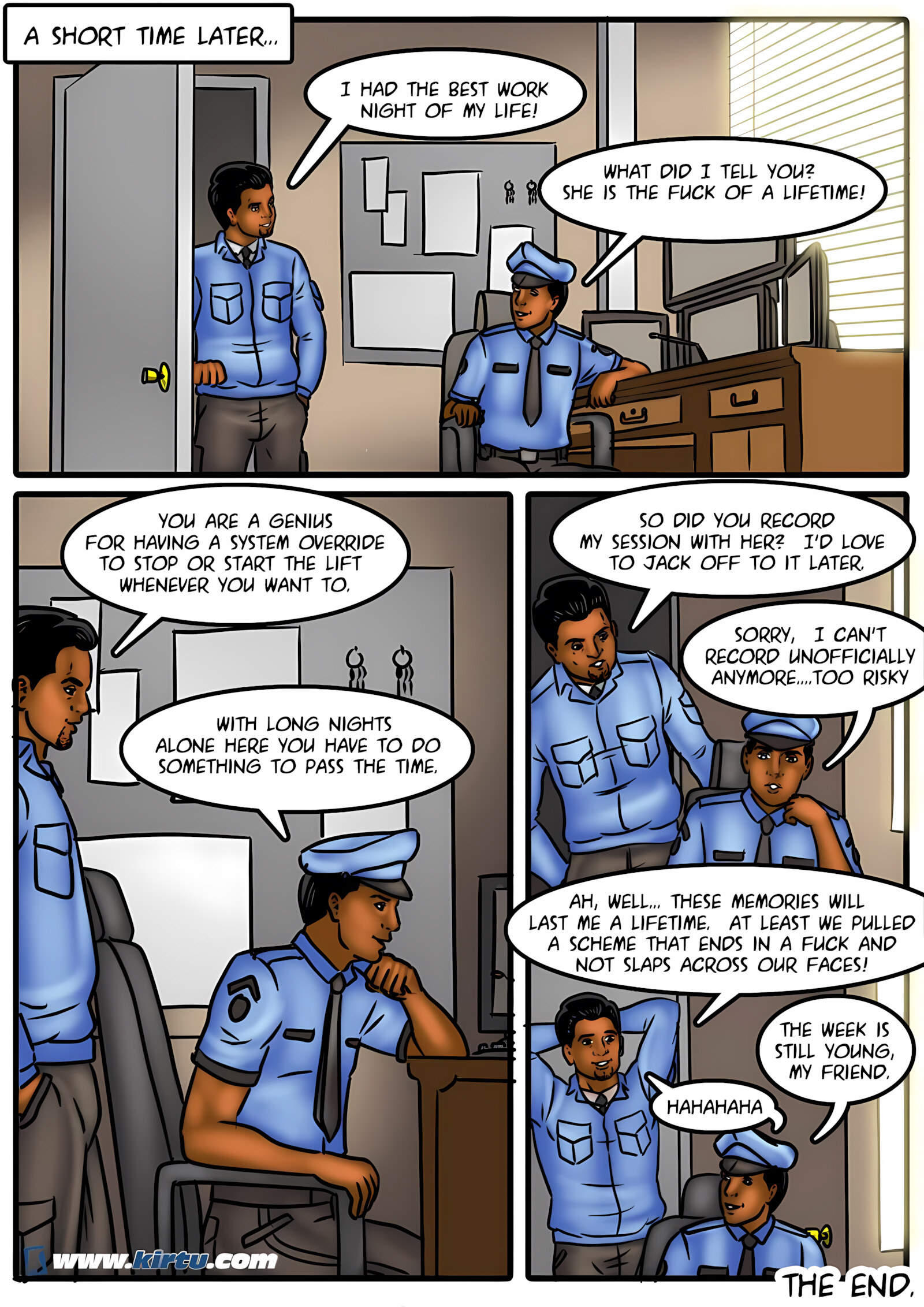 Savita Bhabhi 41-50 [Kirtu], Savita Bhabhi 48 - Stuck in an elevator with a sexy Bhabhi!, page 31 of 31