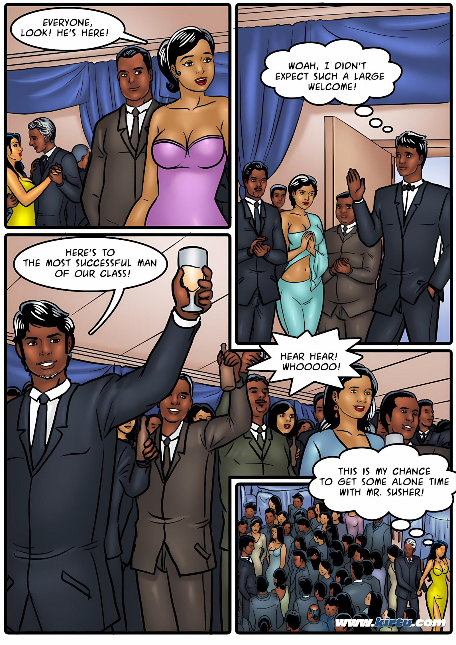 Savita Bhabhi 41-50 [Kirtu], Savita Bhabhi 47 - Savita reunites with an old school crush, page 15 of 31