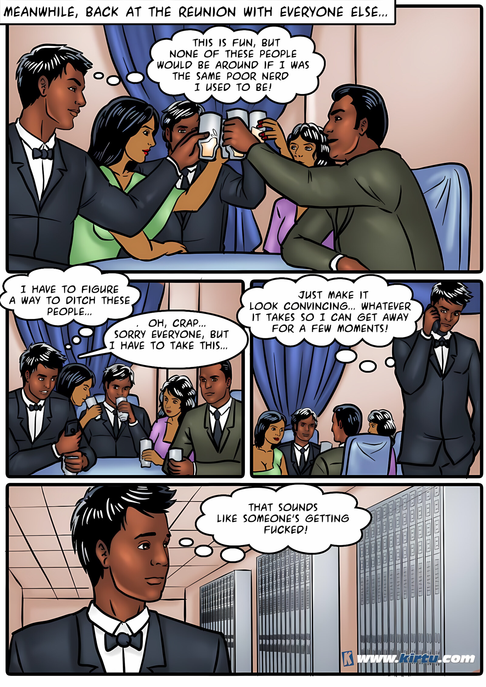 Savita Bhabhi 41-50 [Kirtu], Savita Bhabhi 47 - Savita reunites with an old school crush, page 19 of 31