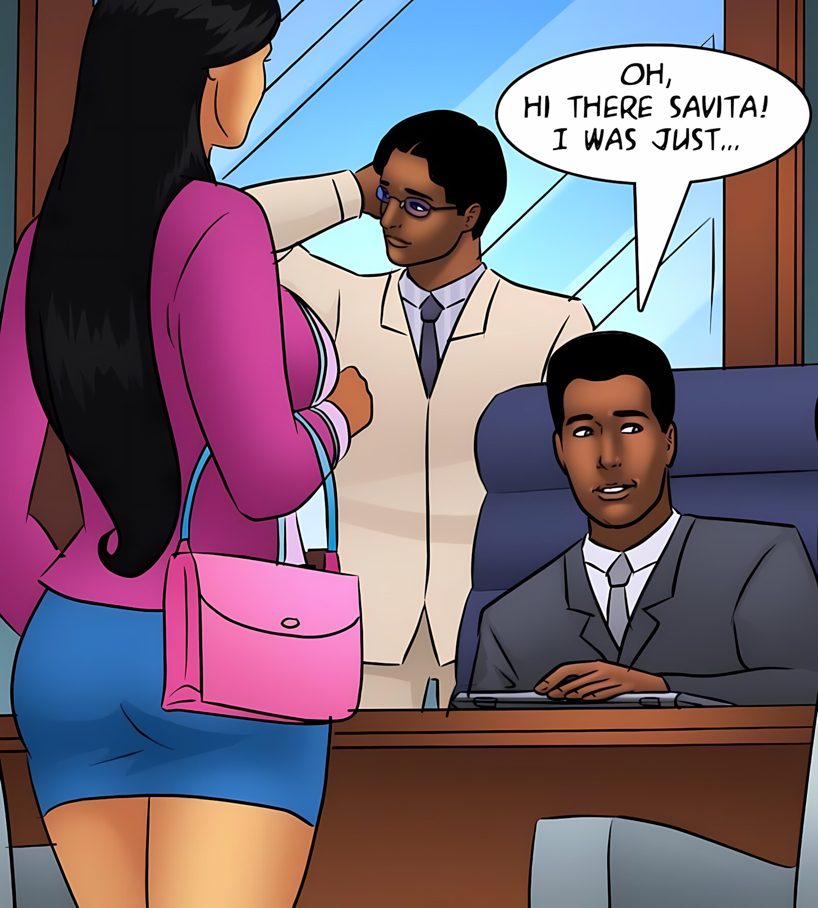 Savita Bhabhi 81-90 [Kirtu], Savita Bhabhi 85 - Back To Work, page 21 of 137