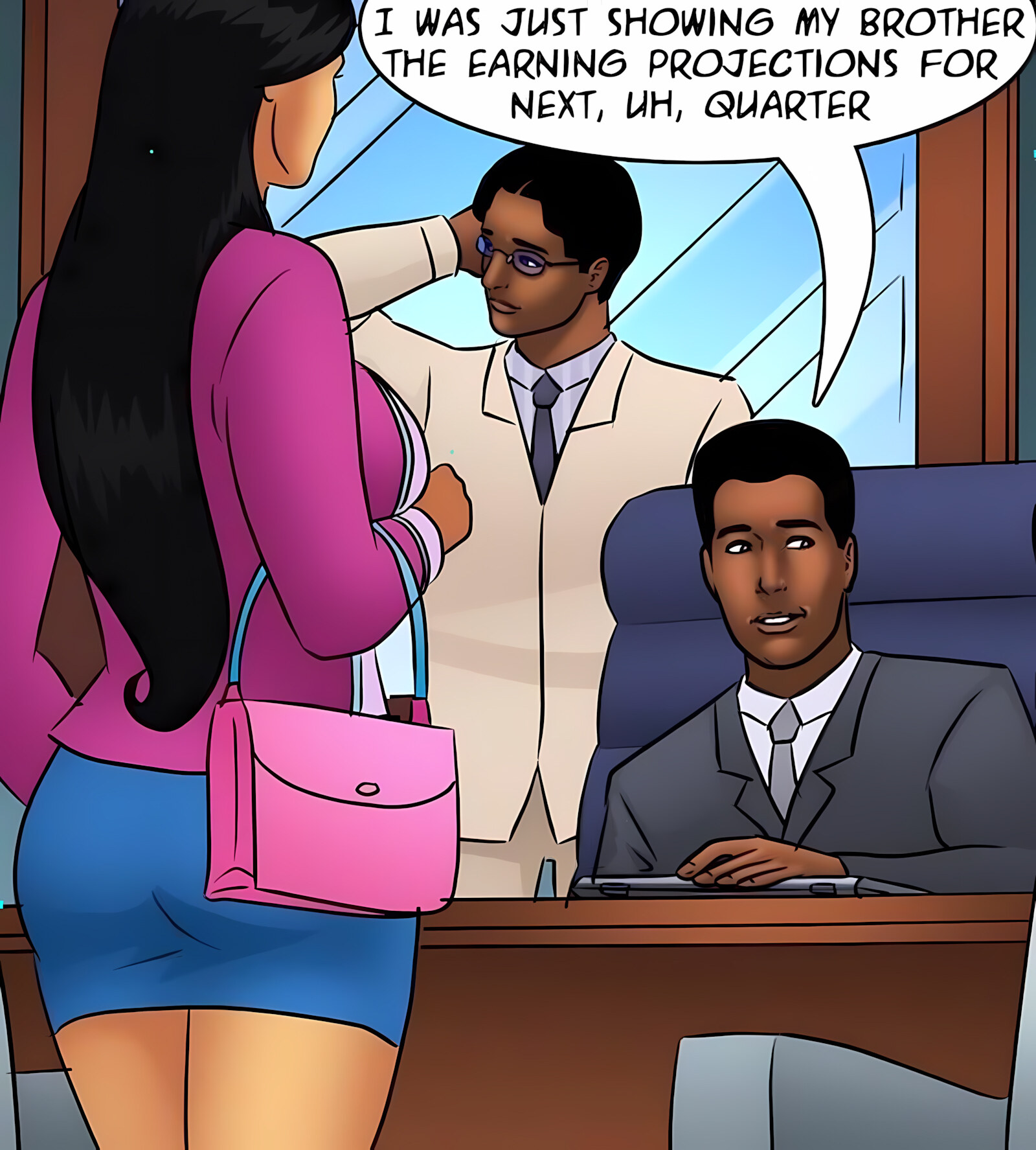 Savita Bhabhi 81-90 [Kirtu], Savita Bhabhi 85 - Back To Work, page 22 of 137