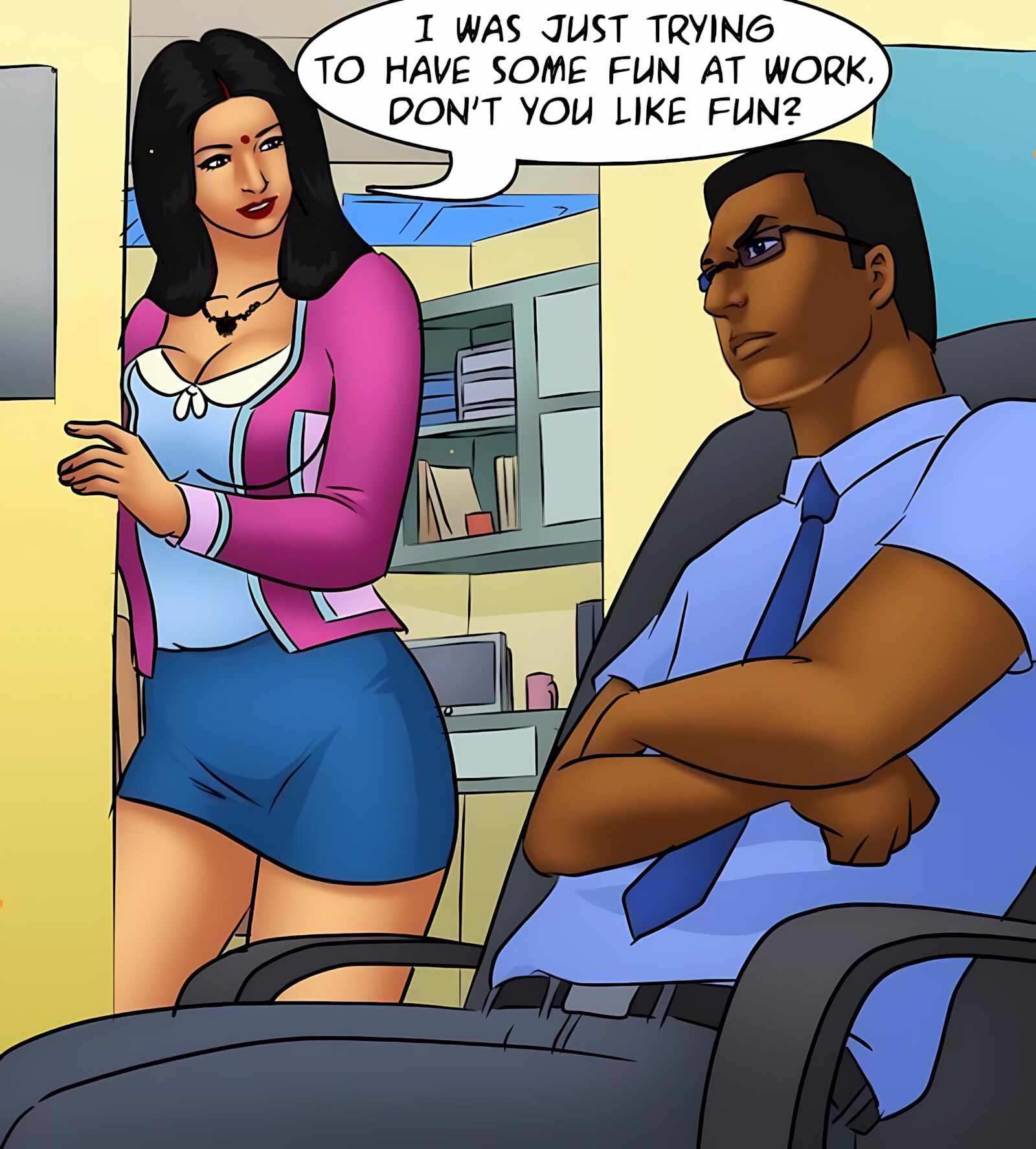 Savita Bhabhi 81-90 [Kirtu], Savita Bhabhi 85 - Back To Work, page 52 of 137