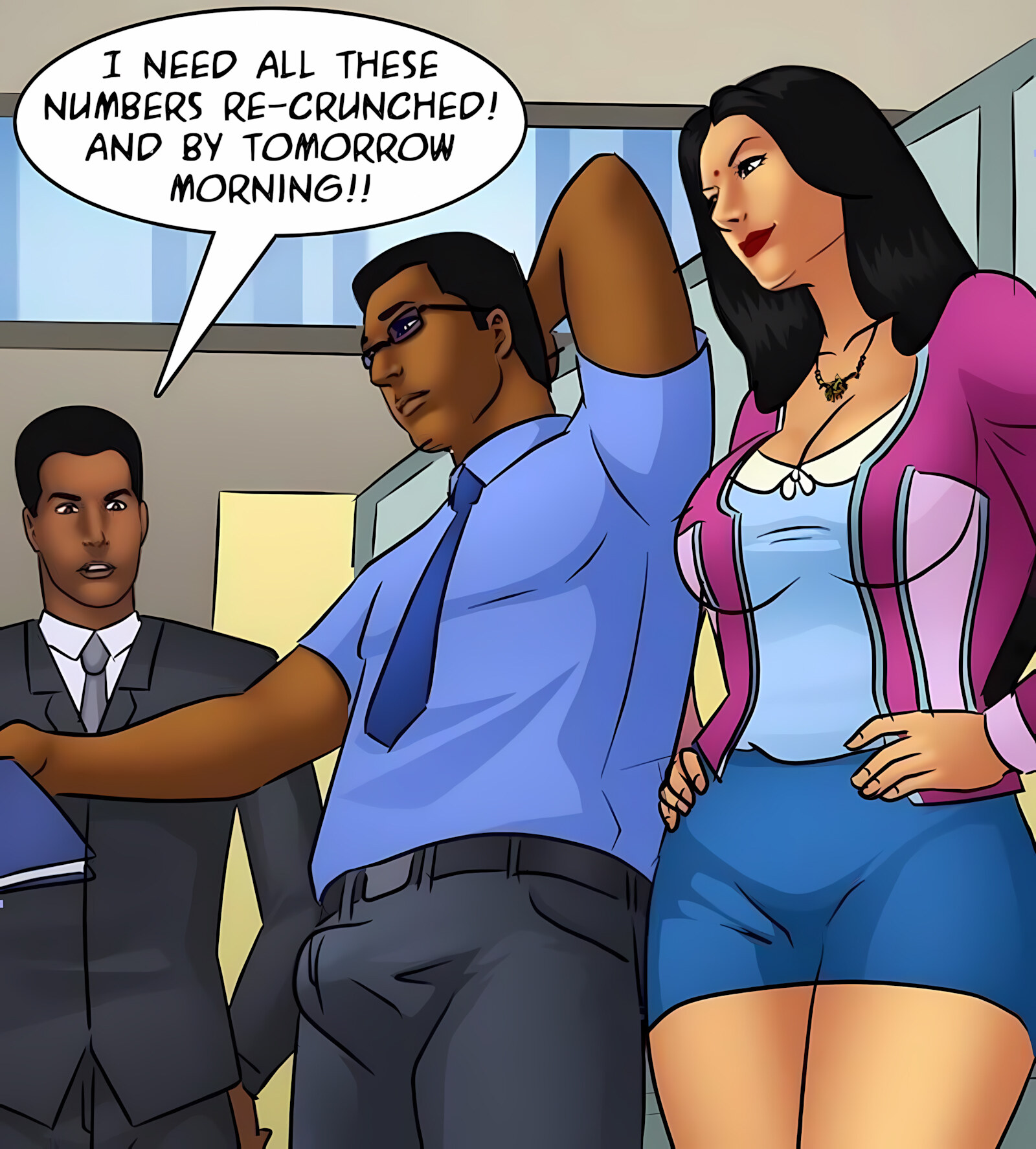 Savita Bhabhi 81-90 [Kirtu], Savita Bhabhi 85 - Back To Work, page 58 of 137