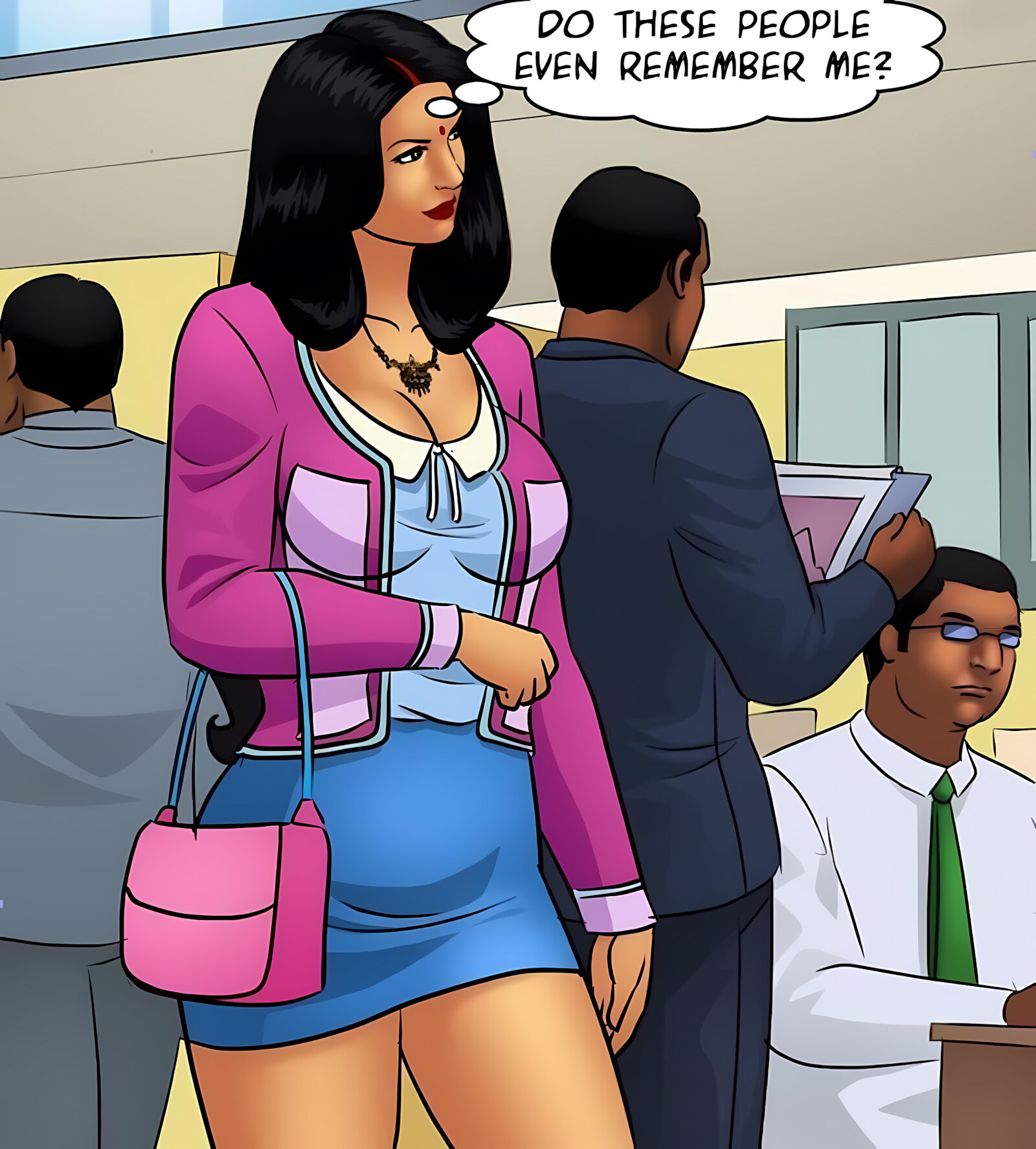 Savita Bhabhi 81-90 [Kirtu], Savita Bhabhi 85 - Back To Work, page 8 of 137