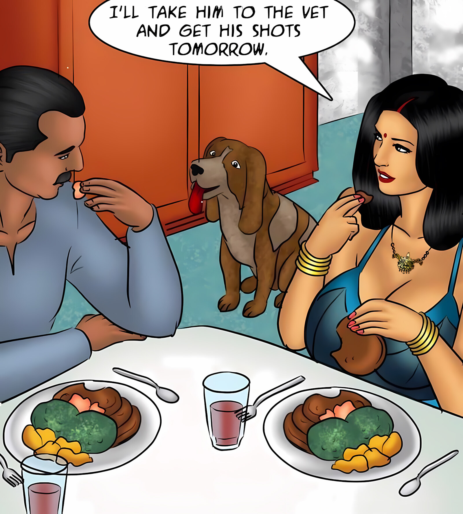 Savita Bhabhi 81-90 [Kirtu], Savita Bhabhi 84 - Doggy Style, page 42 of 134