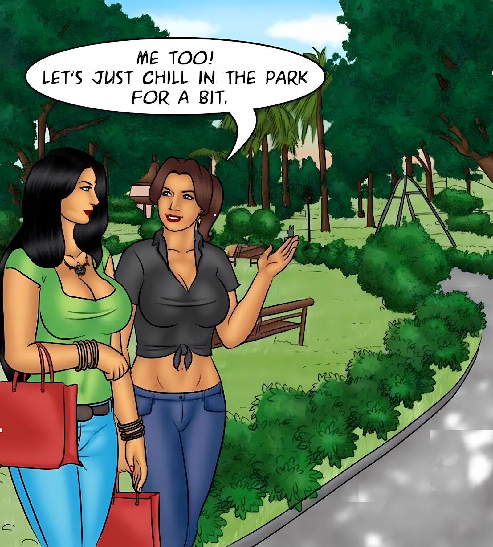 Savita Bhabhi 81-90 [Kirtu], Savita Bhabhi 83 - Girls Day Out, page 32 of 141