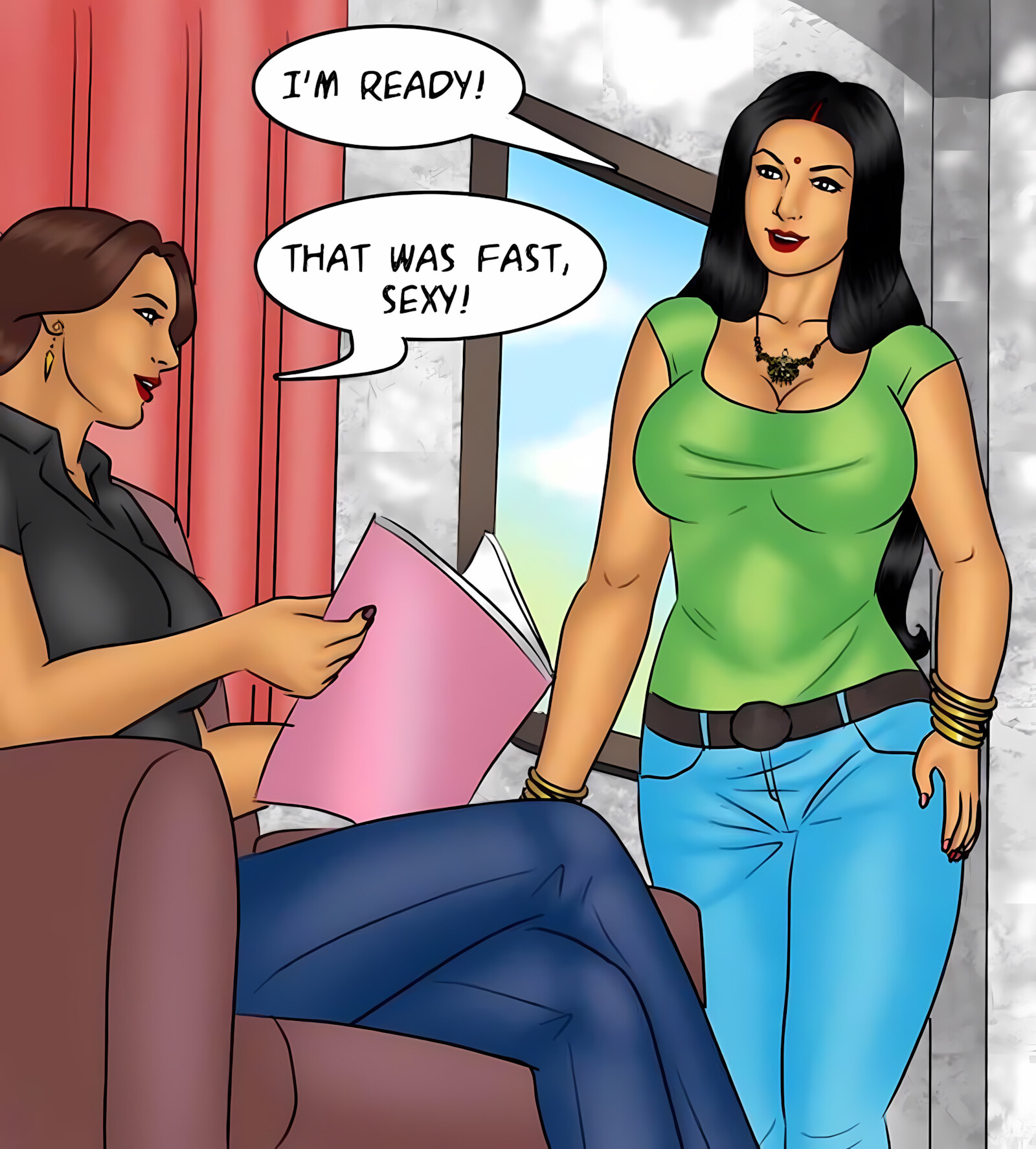 Savita Bhabhi 81-90 [Kirtu], Savita Bhabhi 83 - Girls Day Out, page 9 of 141