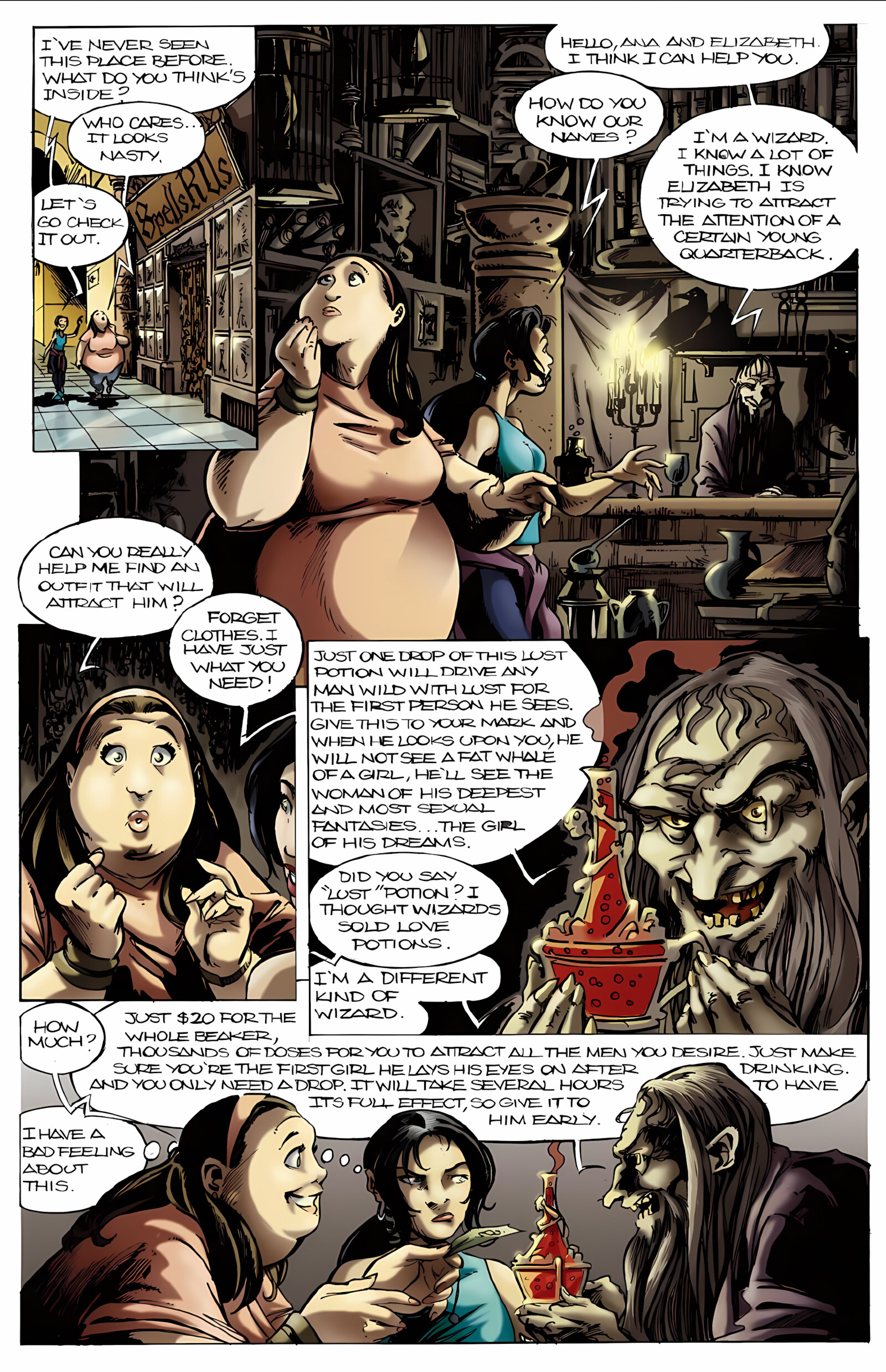 Spells R Us – Dream Girl [BotComics], Spells R Us – Dream Girl, page 3 of 33