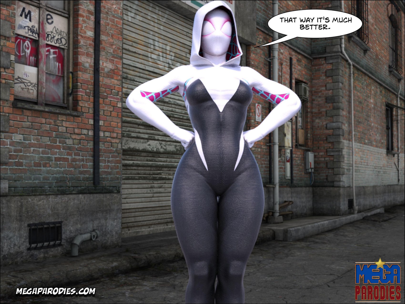 Spider-Gwen X Rhino [MegaParodies], Spider Gwen 3, page 41 of 53