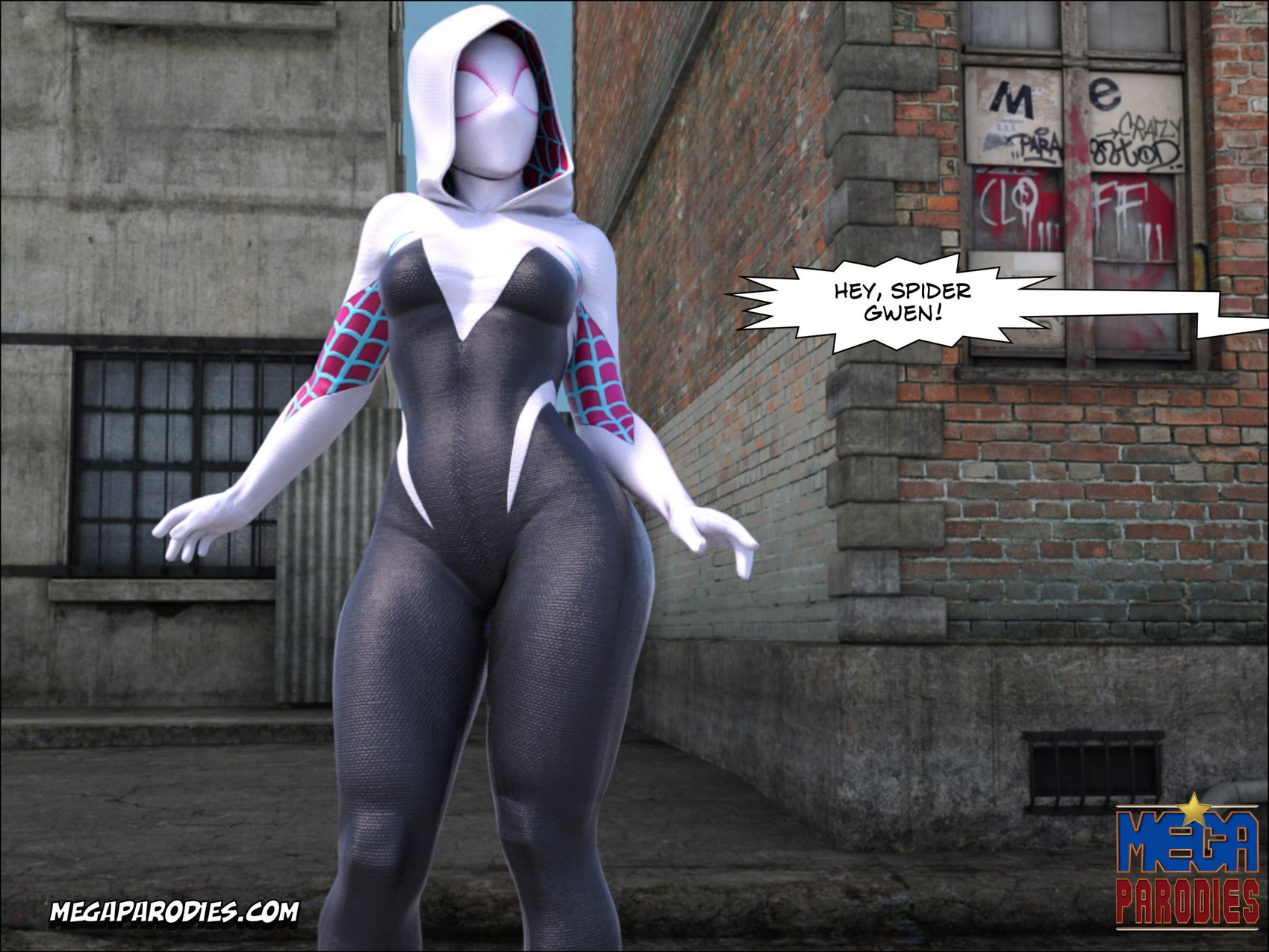 Spider-Gwen X Rhino [MegaParodies], Spider Gwen 3, page 42 of 53