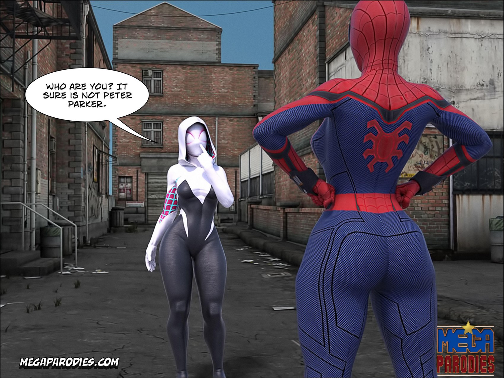 Spider-Gwen X Rhino [MegaParodies], Spider Gwen 3, page 44 of 53