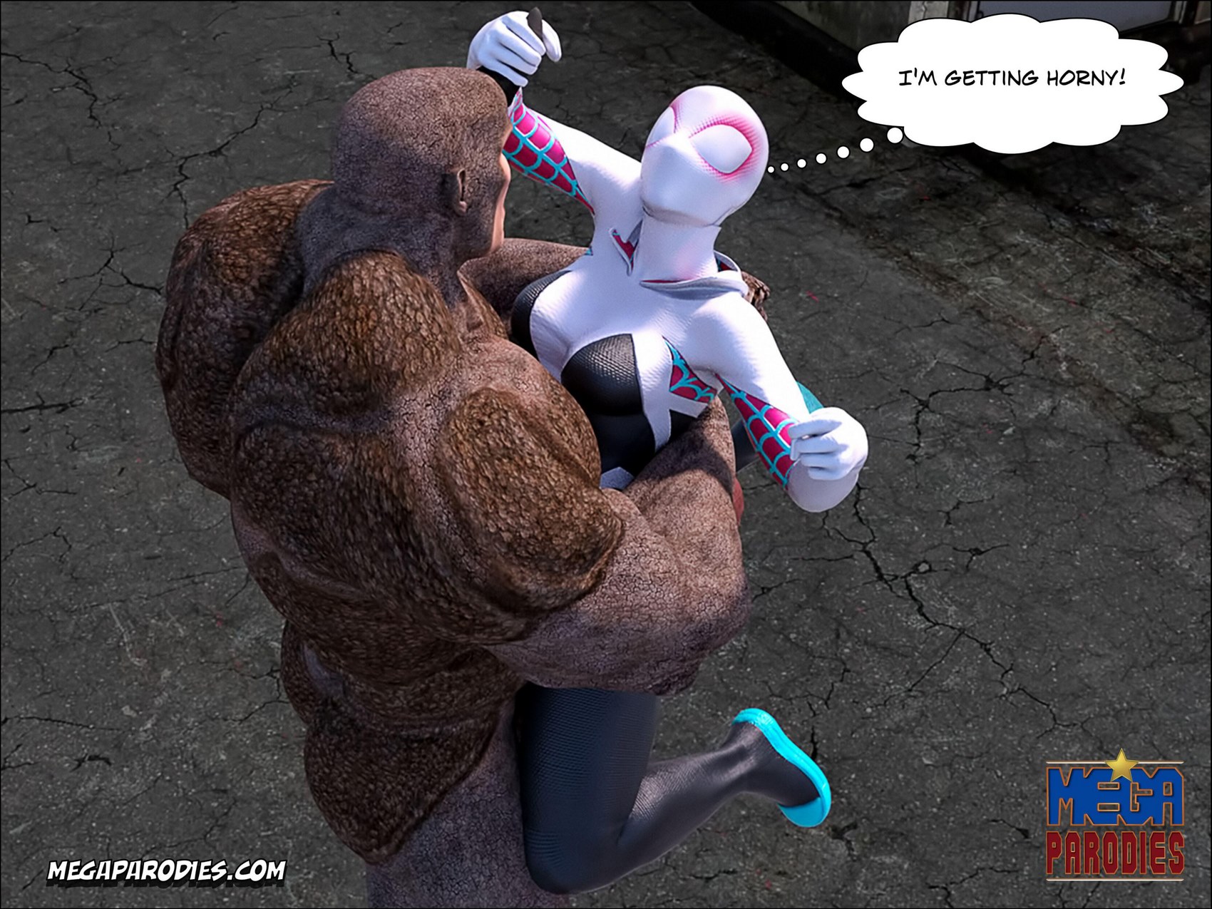 Spider-Gwen X Rhino [MegaParodies], Spider Gwen 2, page 15 of 56