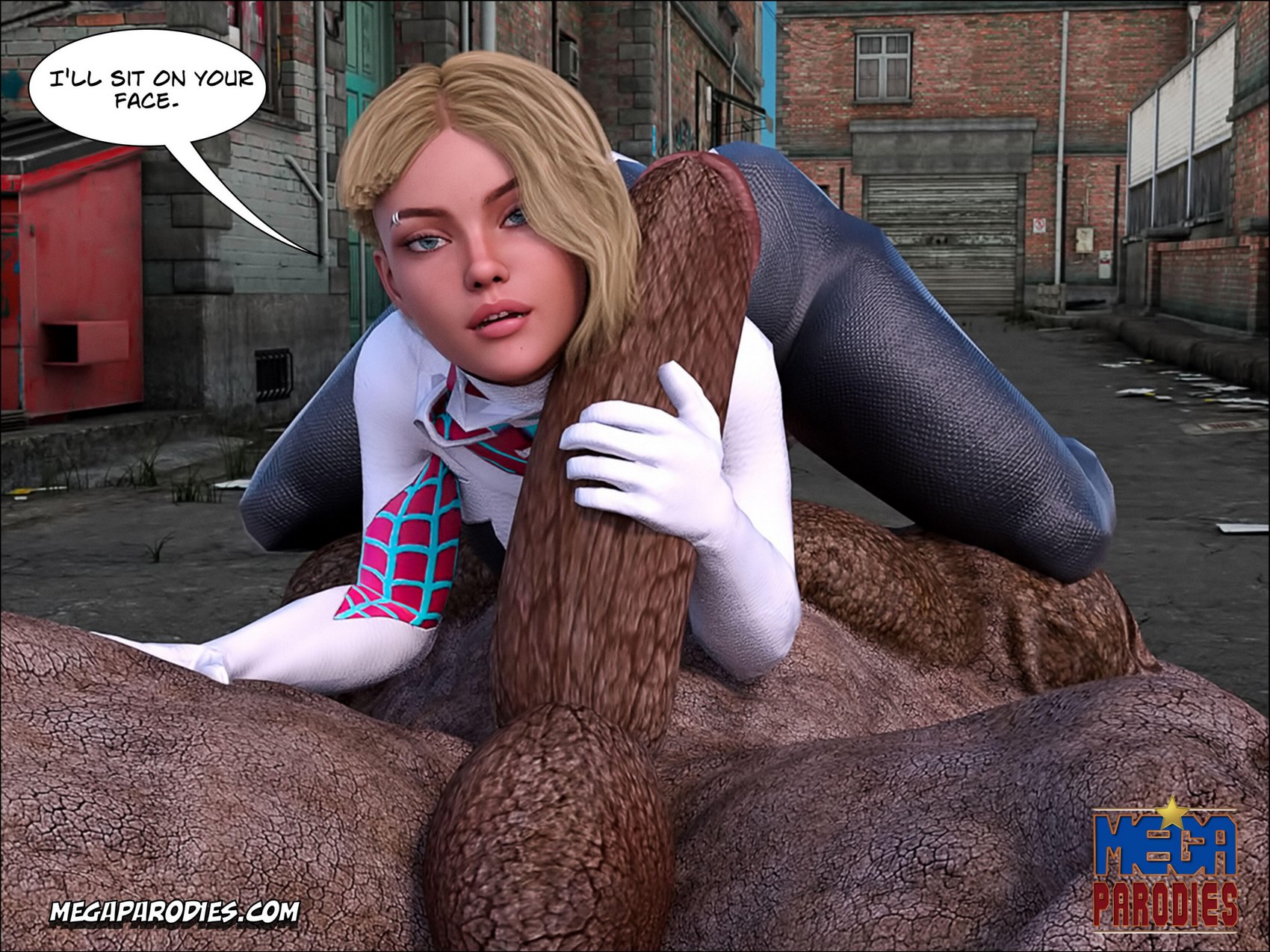 Spider-Gwen X Rhino [MegaParodies], Spider Gwen 2, page 36 of 56