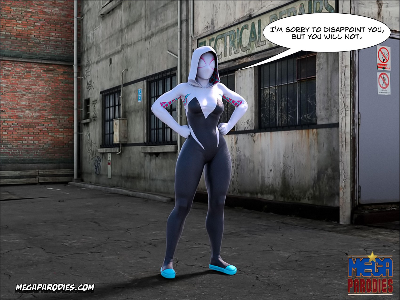 Spider-Gwen X Rhino [MegaParodies], Spider Gwen 2, page 6 of 56