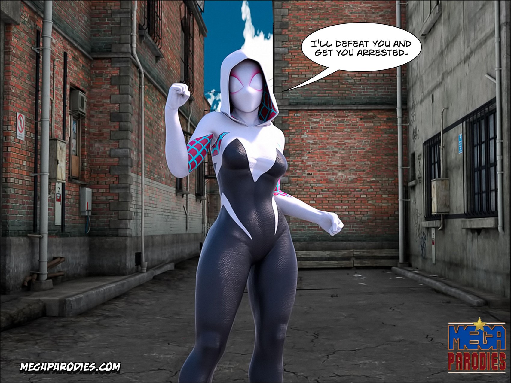 Spider-Gwen X Rhino [MegaParodies], Spider Gwen 2, page 7 of 56