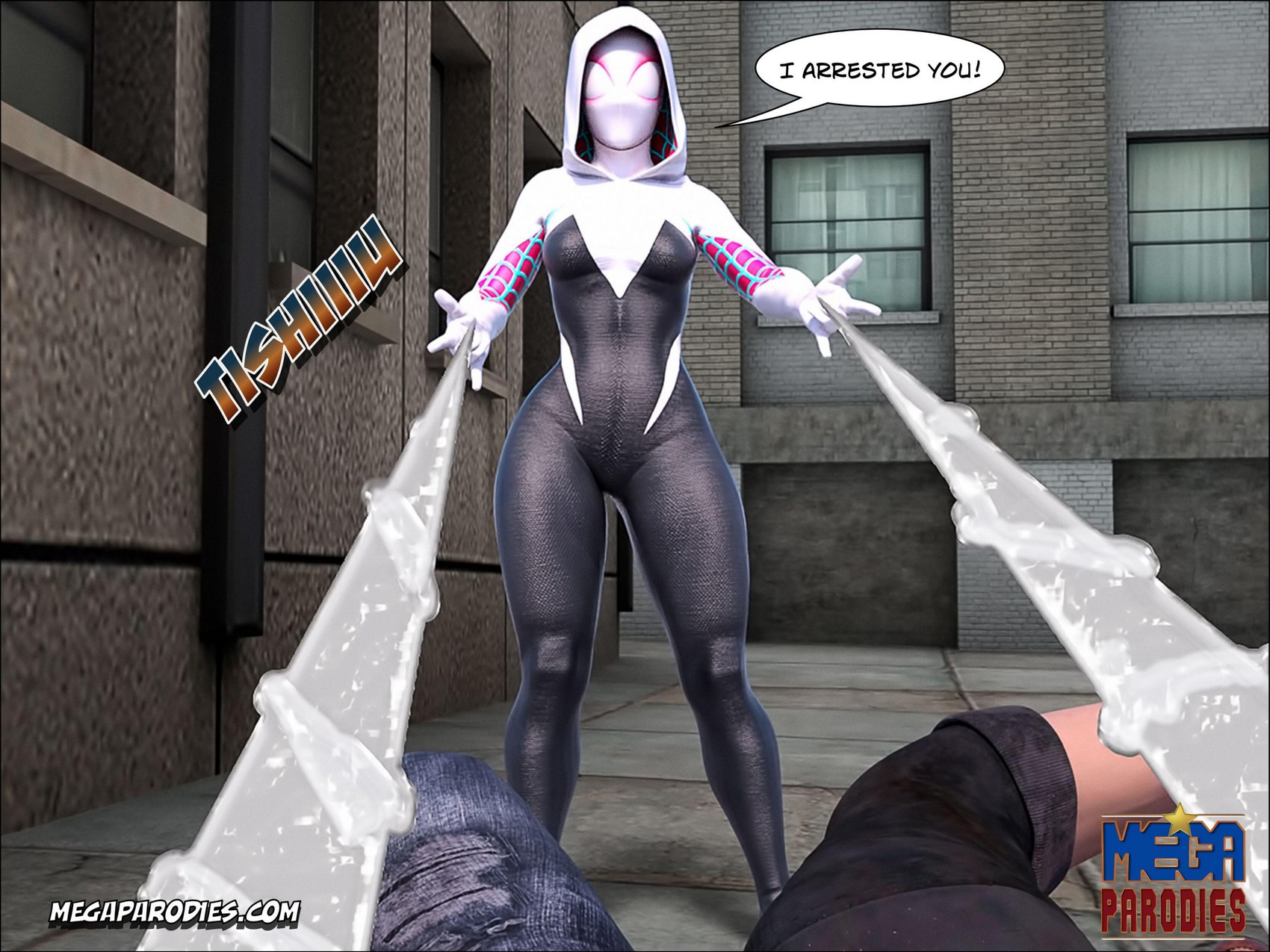 Spider-Gwen X Rhino [MegaParodies], Spider Gwen 1, page 18 of 65