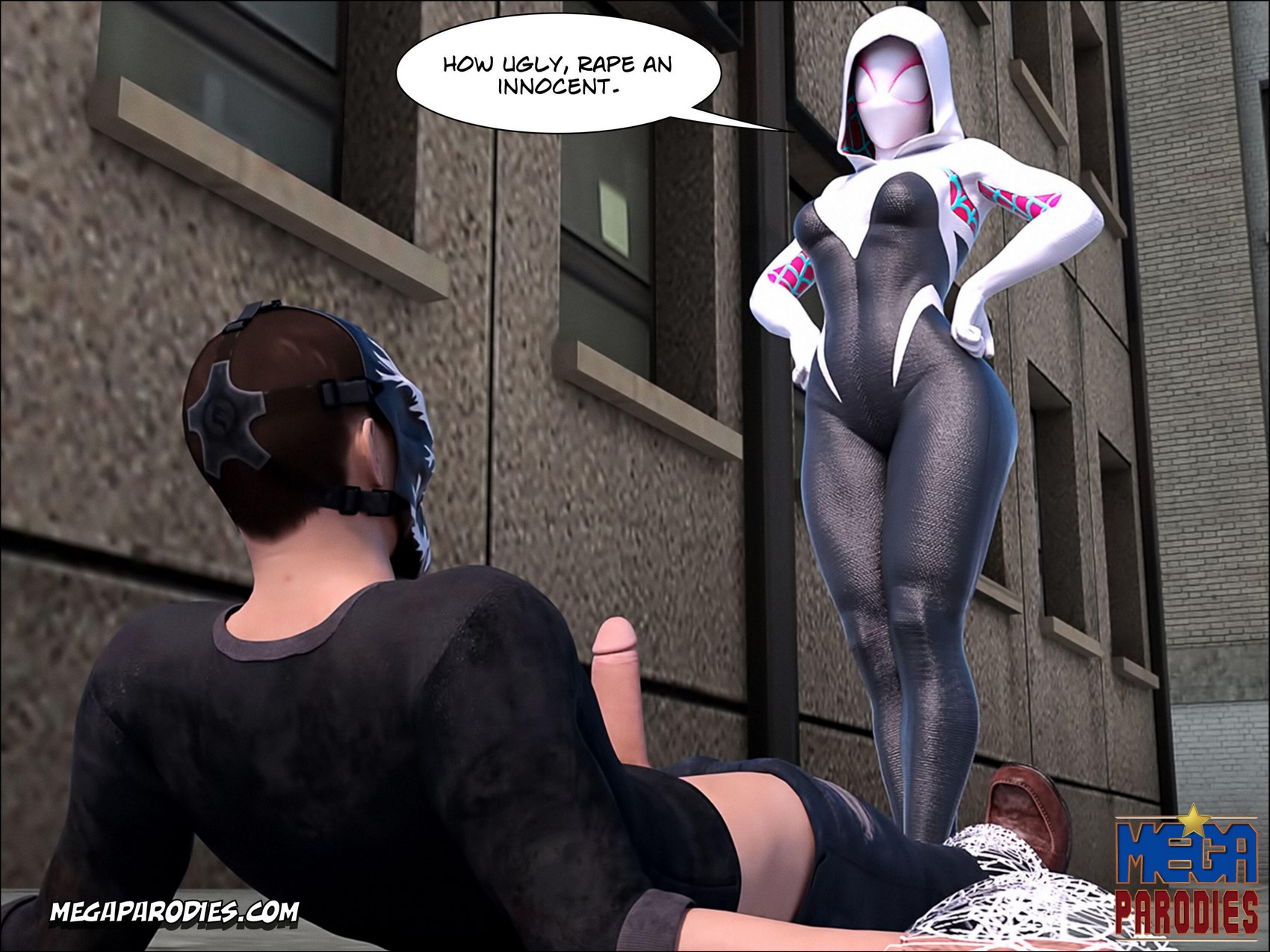 Spider-Gwen X Rhino [MegaParodies], Spider Gwen 1, page 20 of 65