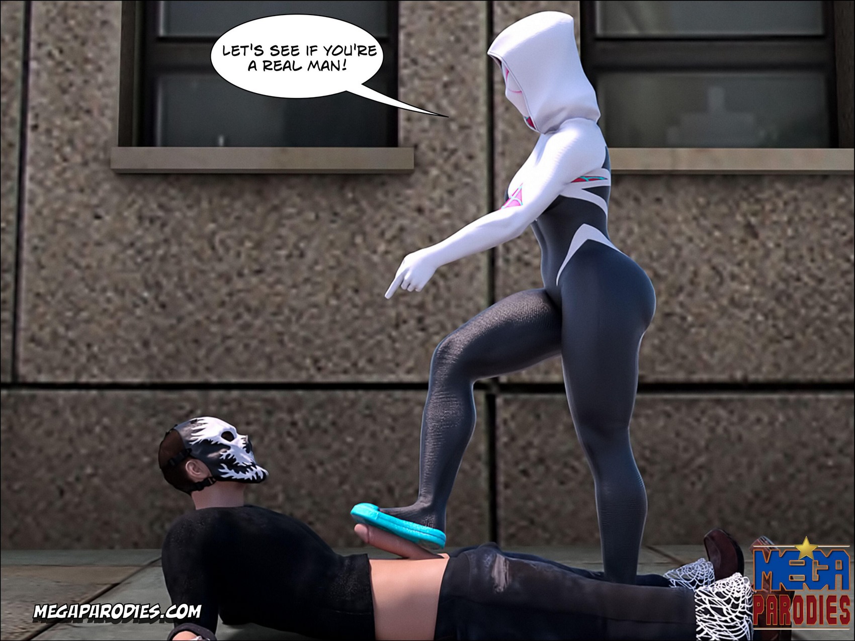 Spider-Gwen X Rhino [MegaParodies], Spider Gwen 1, page 26 of 65