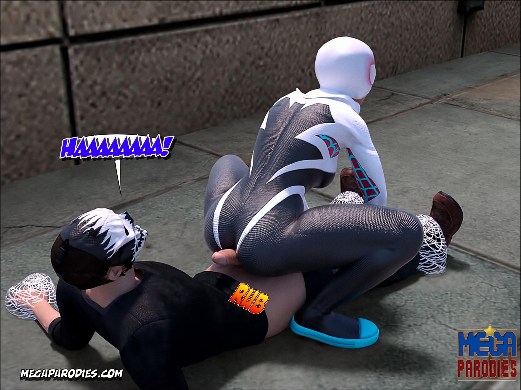 Spider-Gwen X Rhino [MegaParodies], Spider Gwen 1, page 38 of 65