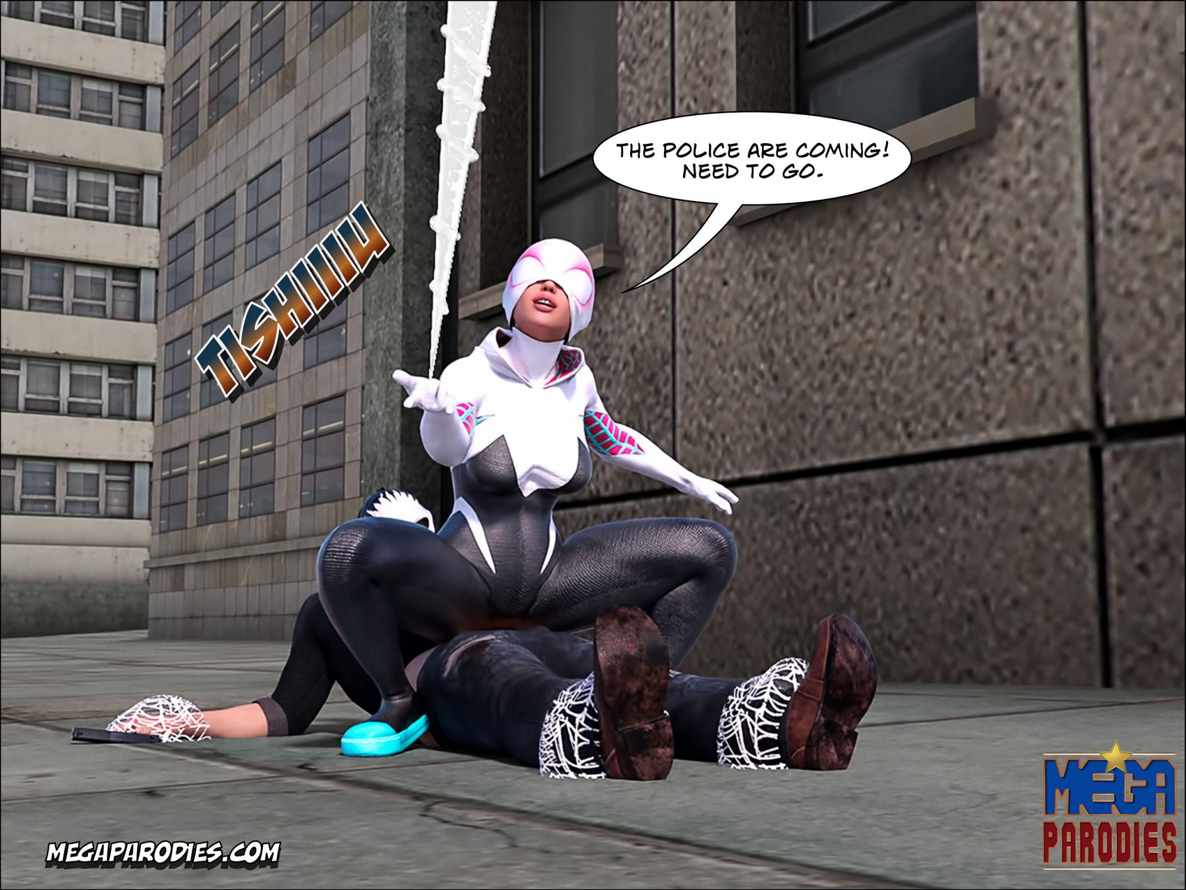 Spider-Gwen X Rhino [MegaParodies], Spider Gwen 1, page 42 of 65