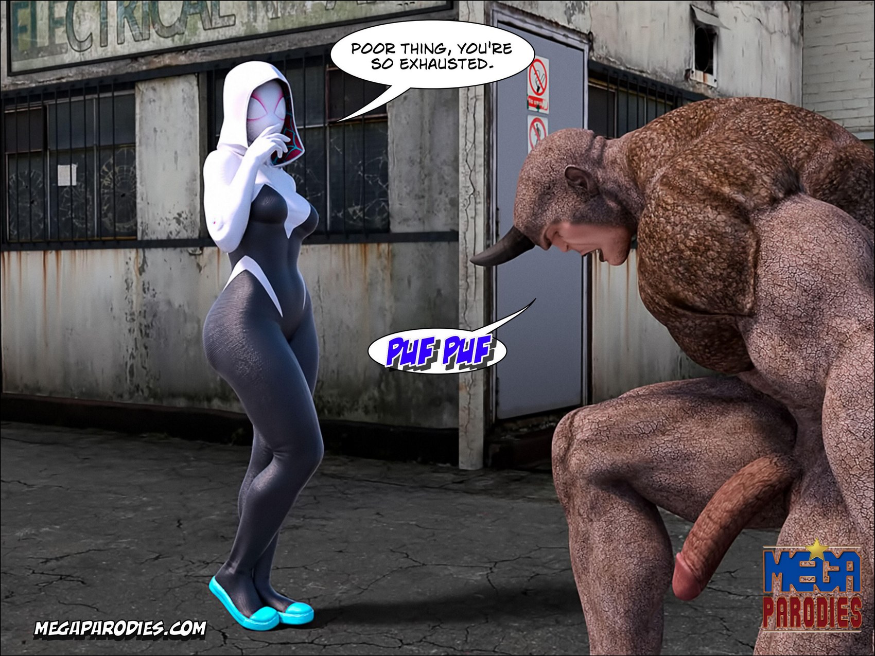 Spider-Gwen X Rhino [MegaParodies], Spider Gwen 1, page 63 of 65