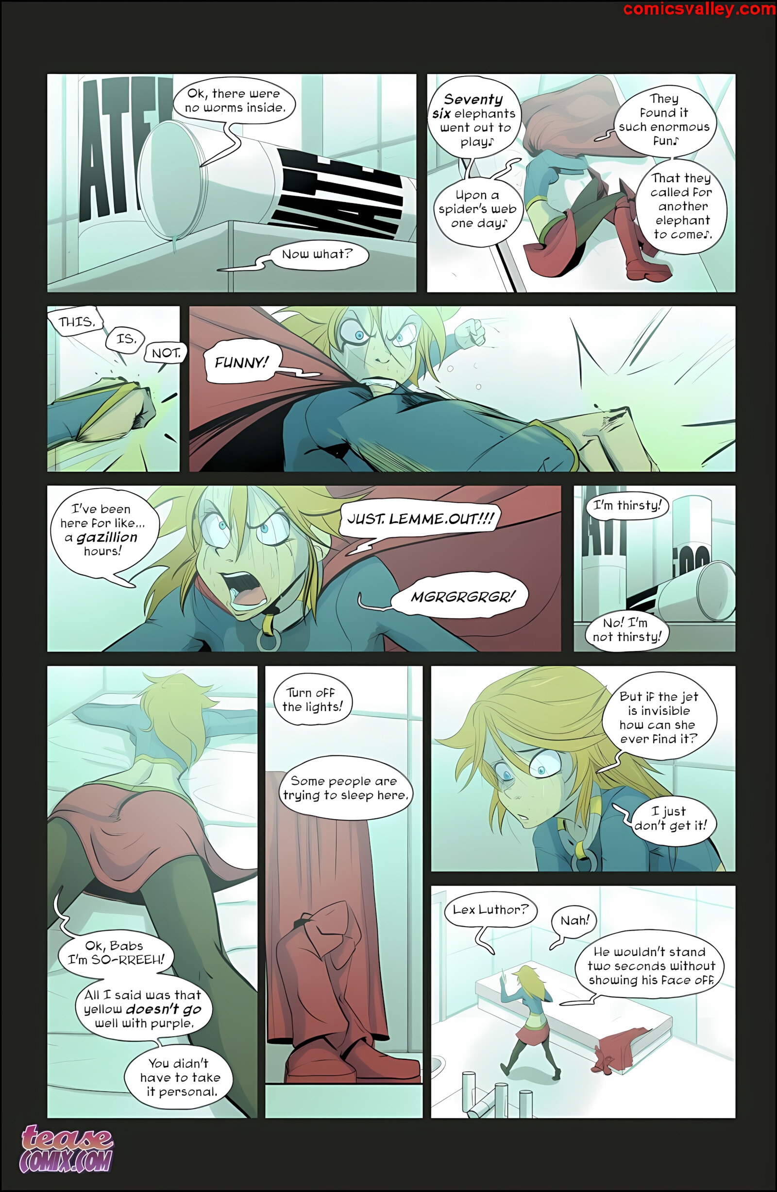 Supergirl – White Night [Tease Comix], Supergirl - White Night, page 8 of 24