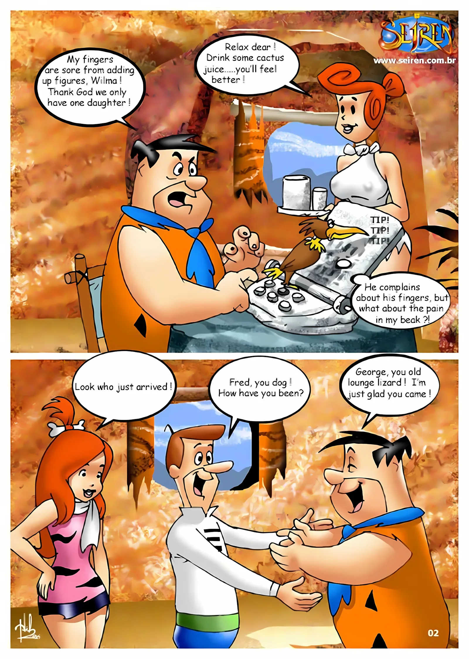 The Fucknstones (The Flintstones) [Seiren], 2 . The Fucknstones - Chapter 2 (The Flintstones) [Seiren], page 3 of 58