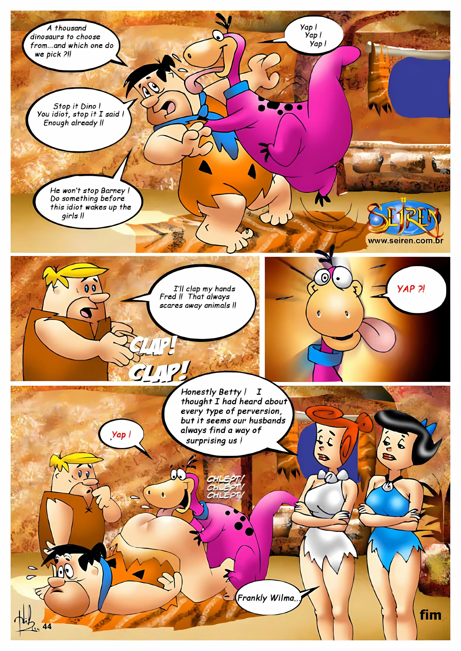 The Fucknstones (The Flintstones) [Seiren], 1 . The Fucknstones - Chapter 1 (The Flintstones) [Seiren], page 45 of 45