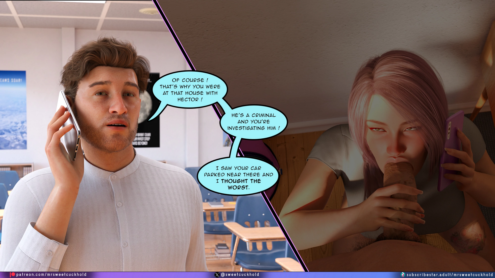 Undercover Betrayal [Mr.SweetCuckhold], Undercover Betrayal 6, page 51 of 56