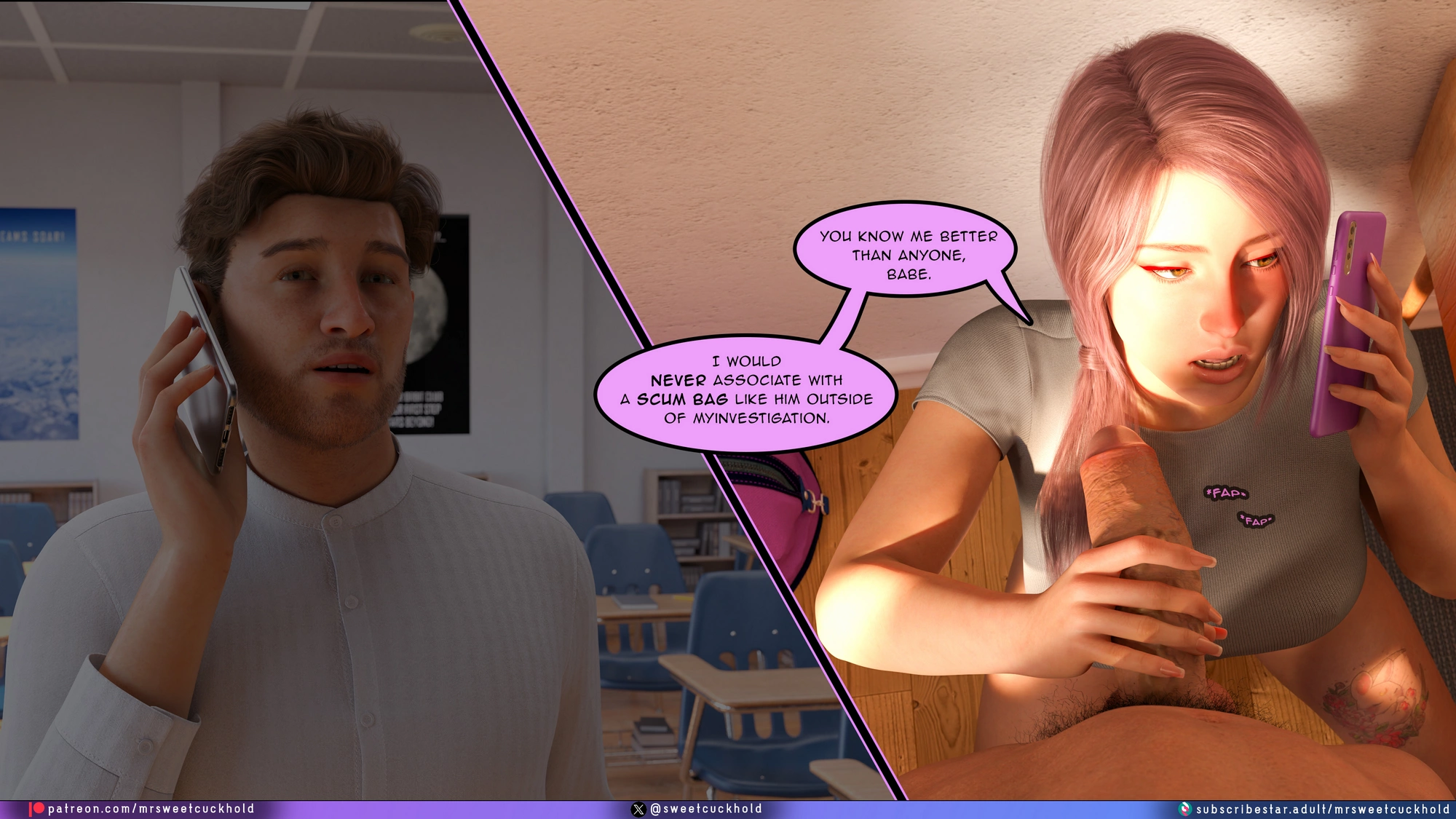 Undercover Betrayal [Mr.SweetCuckhold], Undercover Betrayal 6, page 53 of 56