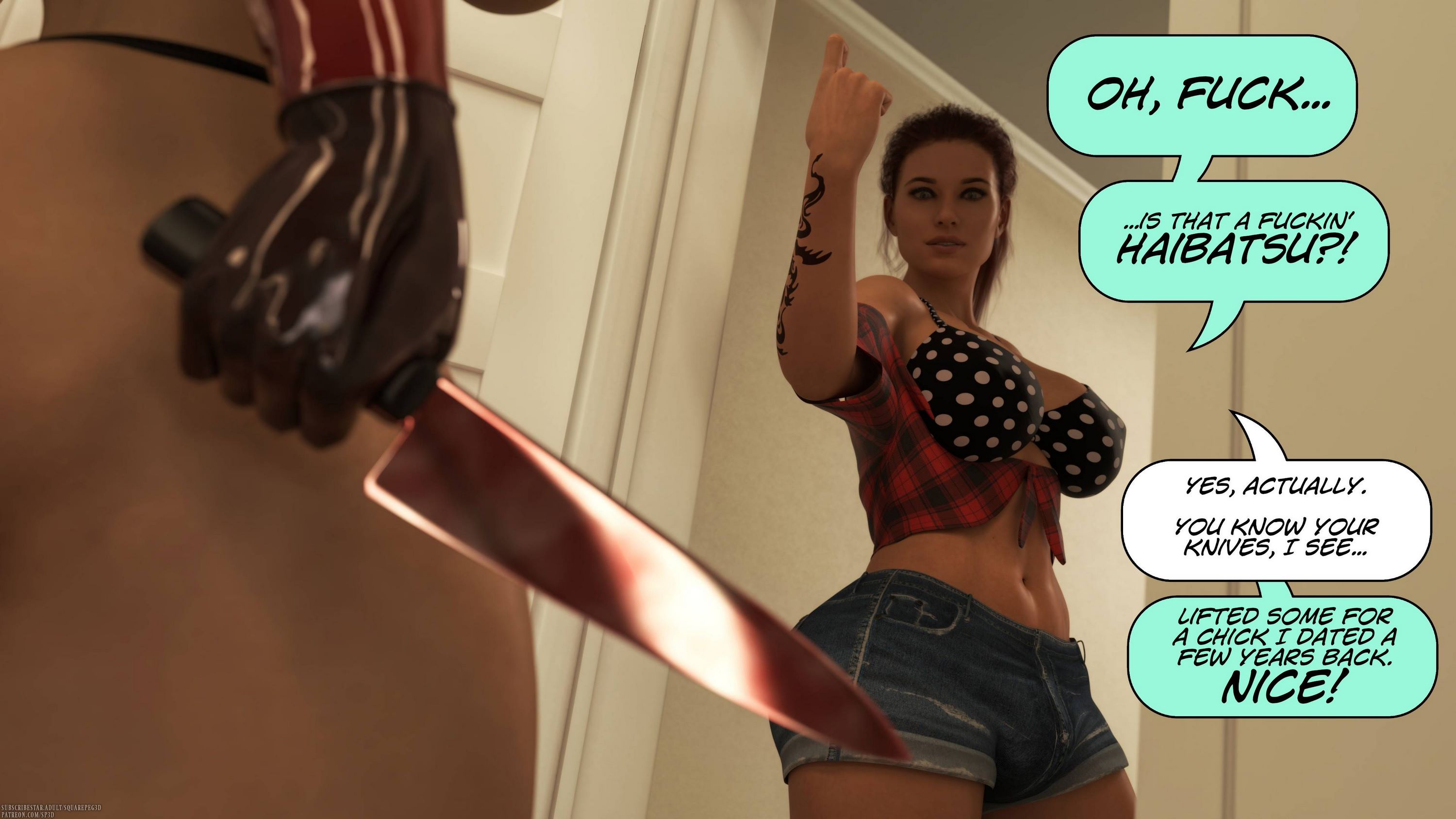 Bates and the Bitch [SquarePeg3D], Bates and the Bitch, page 18 of 45