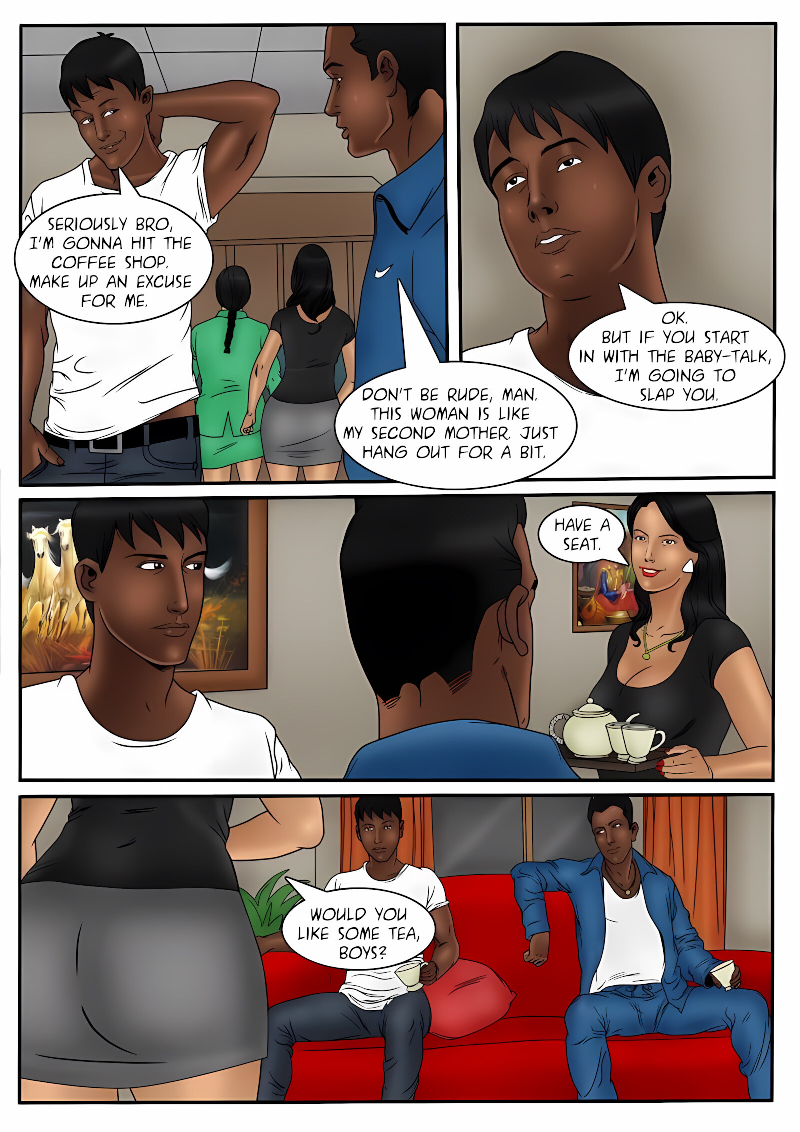 XXX Apartments 21-24 [Kirtu], XXX Apartments - Can Aman keep his hands of … - Chapter 22, page 14 of 33
