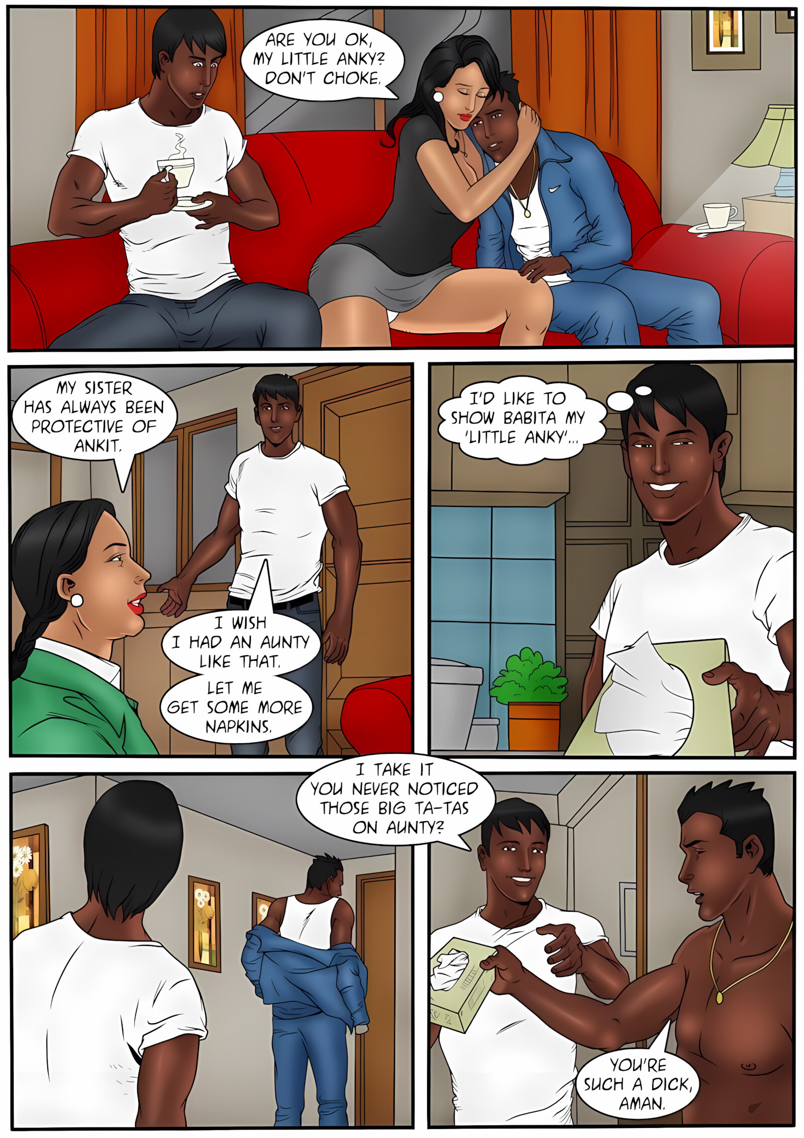 XXX Apartments 21-24 [Kirtu], XXX Apartments - Can Aman keep his hands of … - Chapter 22, page 16 of 33