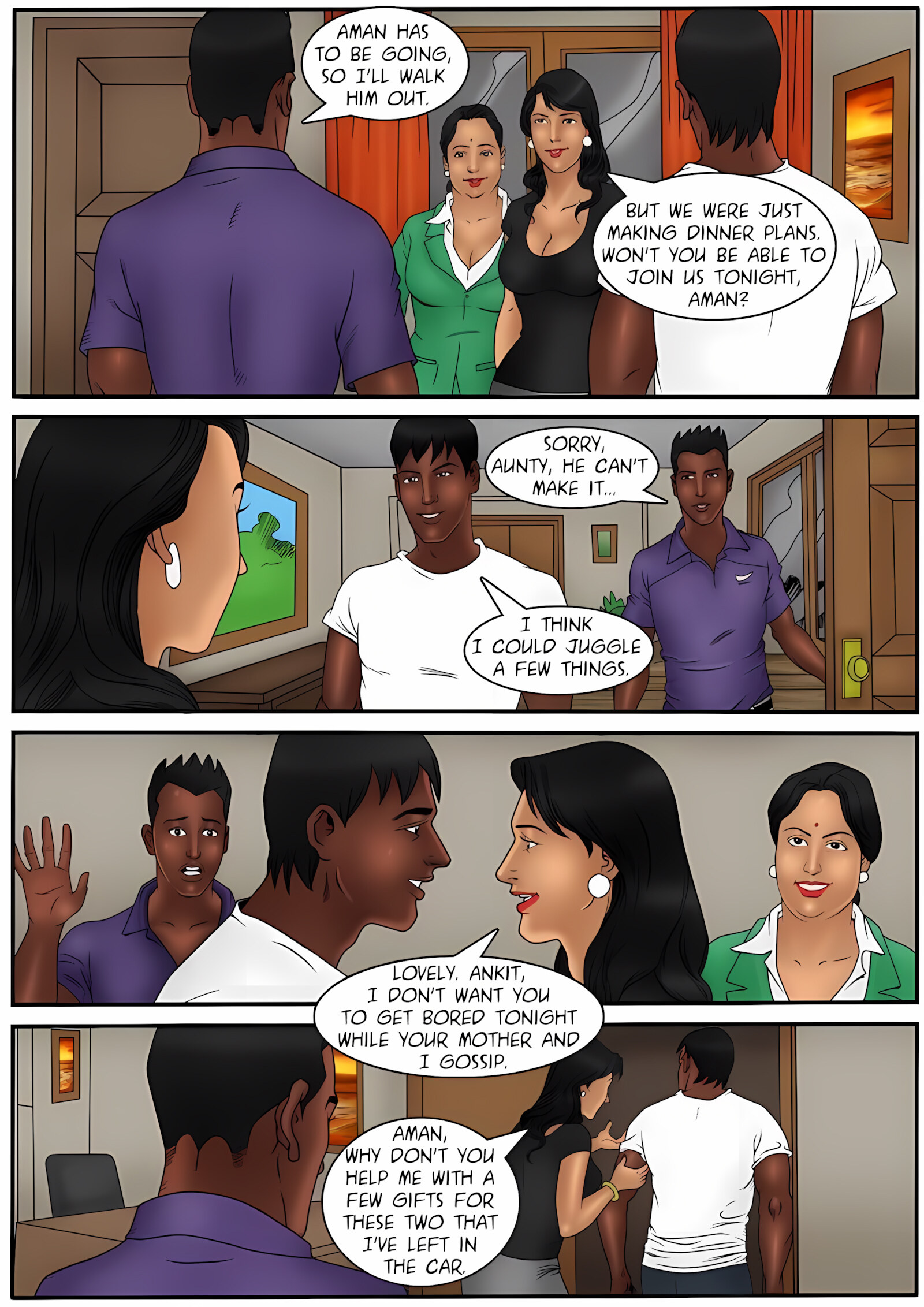XXX Apartments 21-24 [Kirtu], XXX Apartments - Can Aman keep his hands of … - Chapter 22, page 17 of 33
