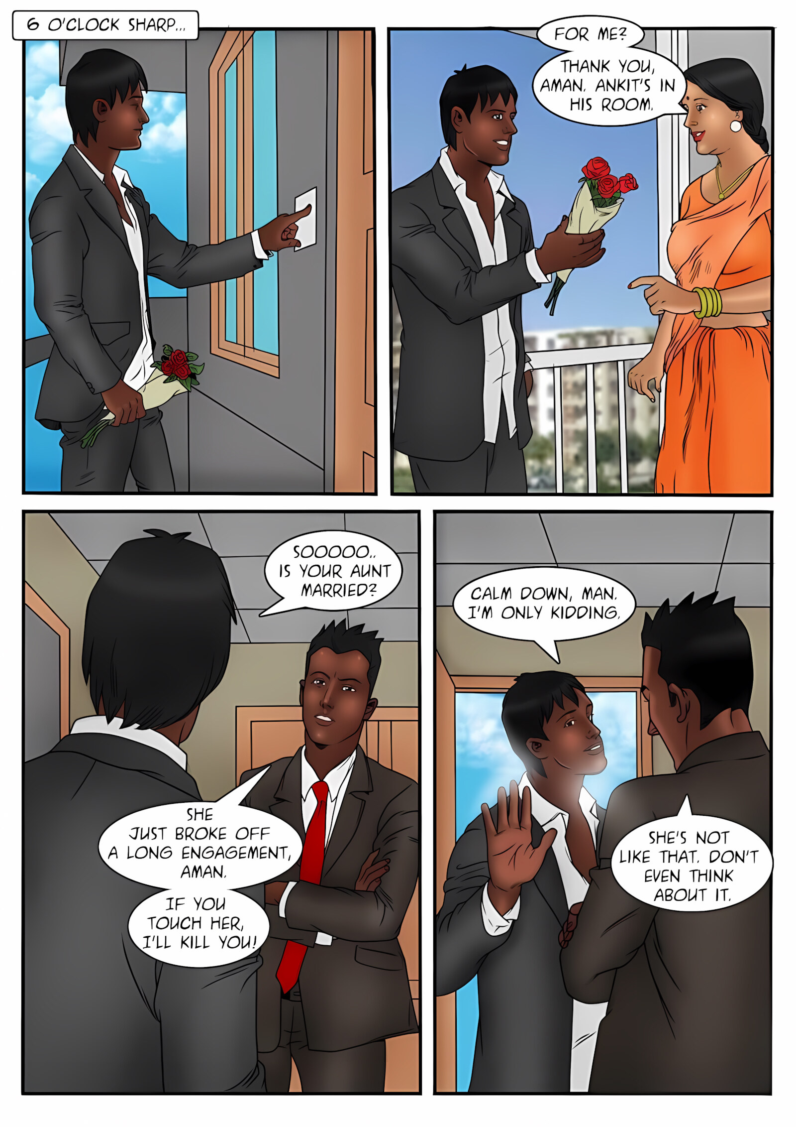 XXX Apartments 21-24 [Kirtu], XXX Apartments - Can Aman keep his hands of … - Chapter 22, page 19 of 33