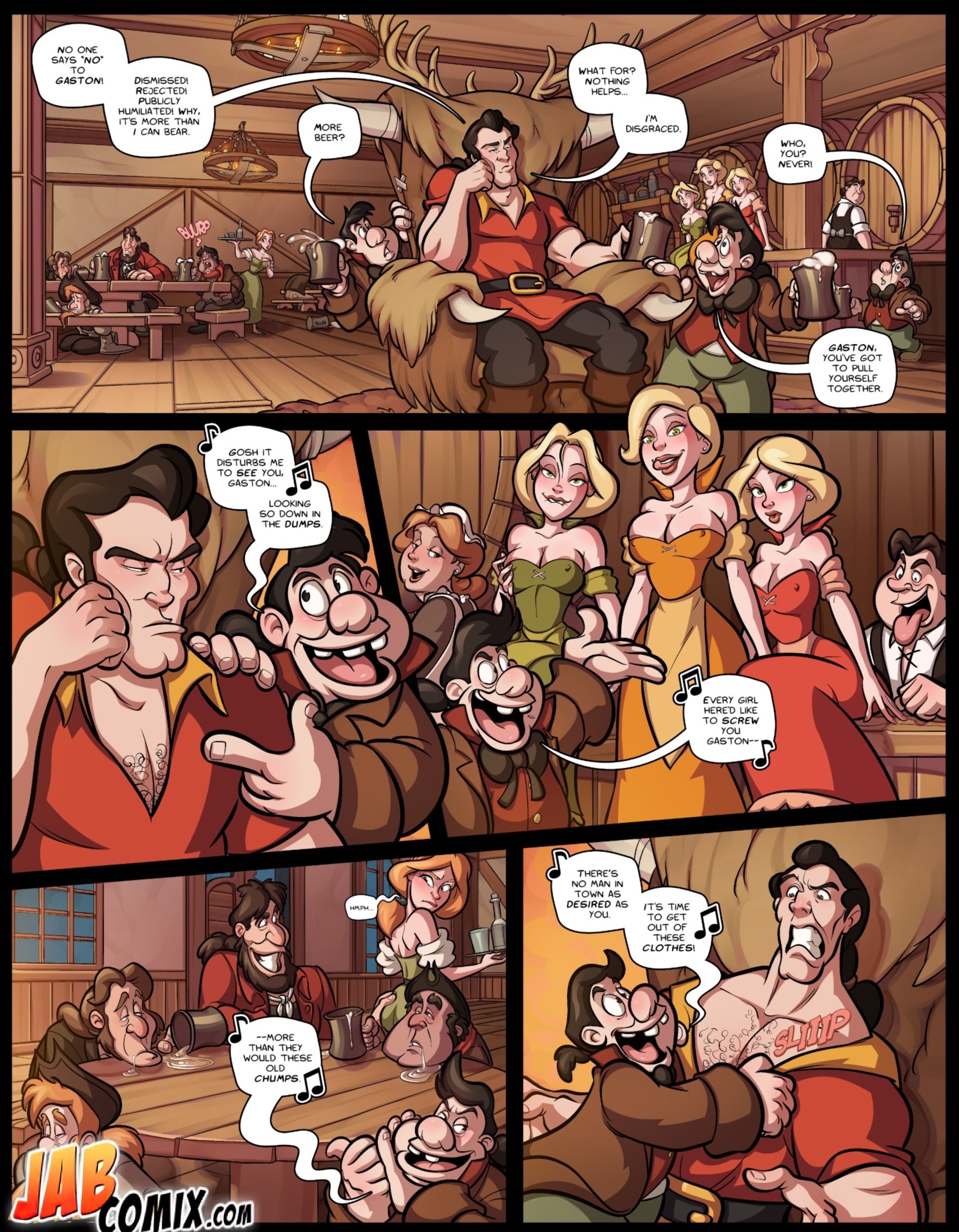Boobies And The Beast [JABComix], Boobies And The Beast, page 2 of 11
