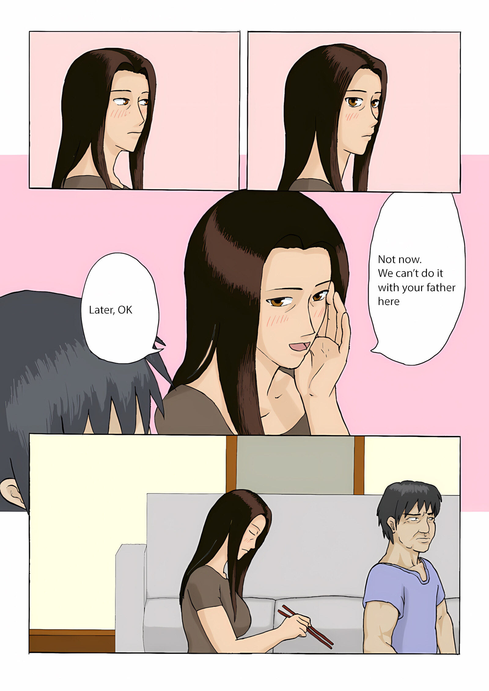 Domestic Affair Between Mother and Son [Izayoi no Kiki], Domestic Affair Between Mother and Son, page 4 of 17