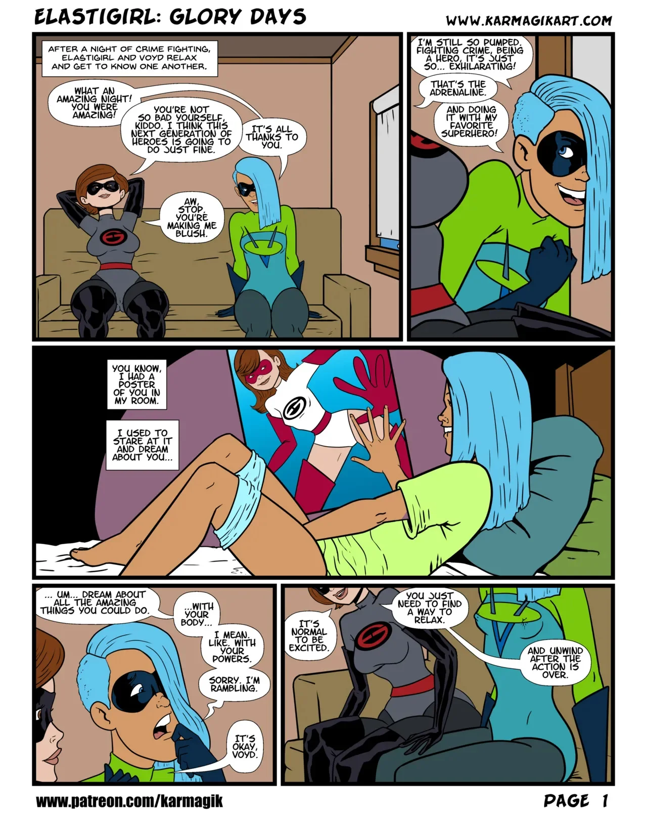 Elasti Girl – Glory Days (The Incredibles), 1. Elasti Girl - Glory Days [Karmagik], page 4 of 15