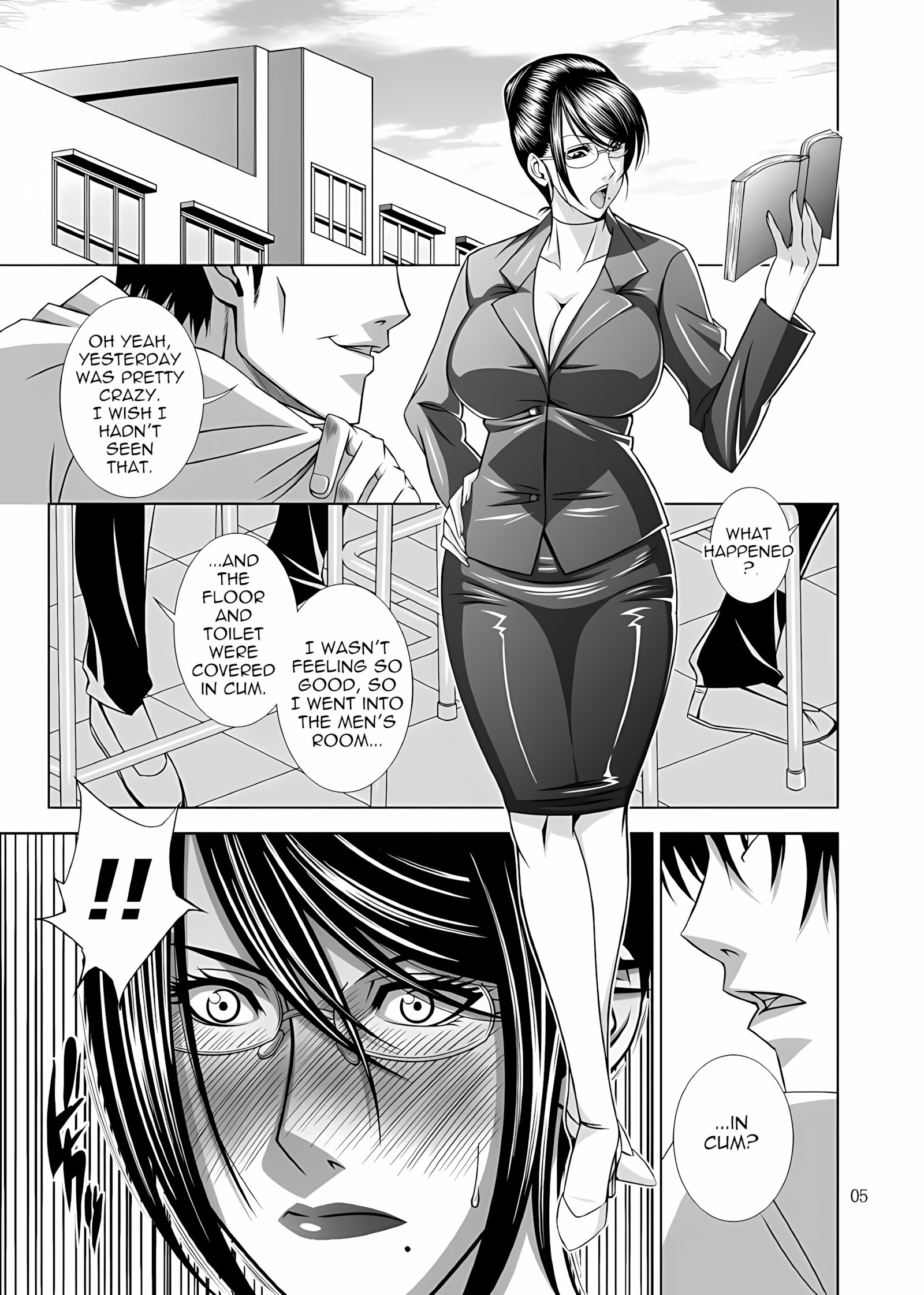 Futanari Milf Toilet Bukkake [Youdou Suzuku], Futanari Milf Toilet Bukkake, page 2 of 23
