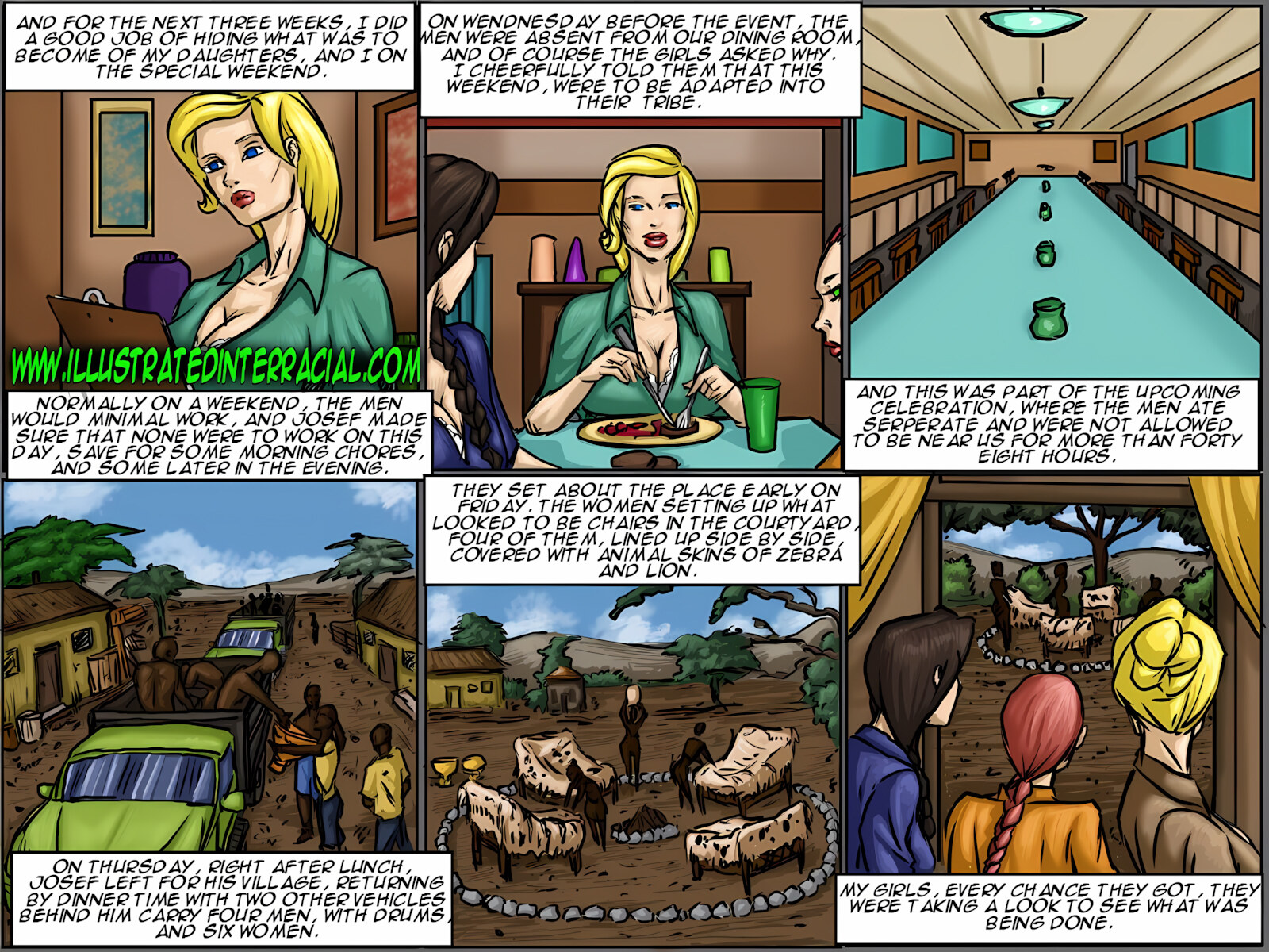 Adoption Of My Daughters And I Into The Tribe [IllustratedInterracial], Adoption Of My Daughters And I Into The Tribe, page 16 of 40