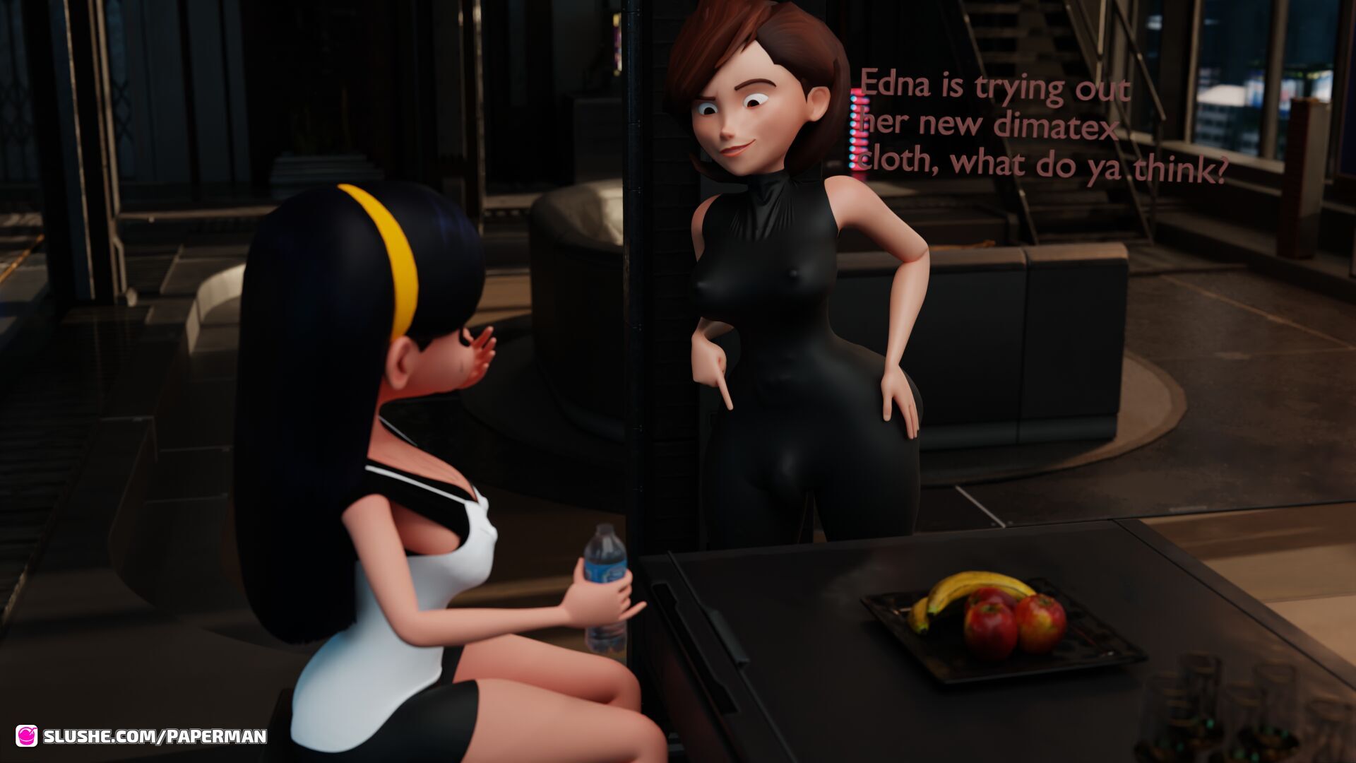 Helen Parr’s new suit [Paperman], Helen Parr's new suit, page 1 of 9