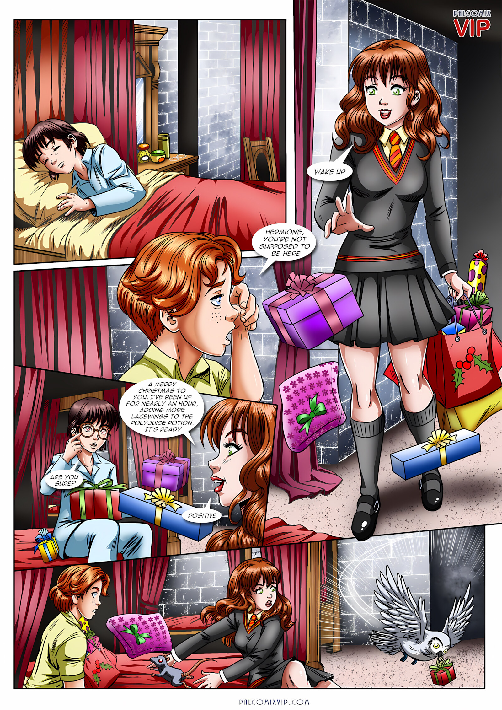 Hermione’s Punishment [Palcomix], Hermione's Punishment, page 2 of 18