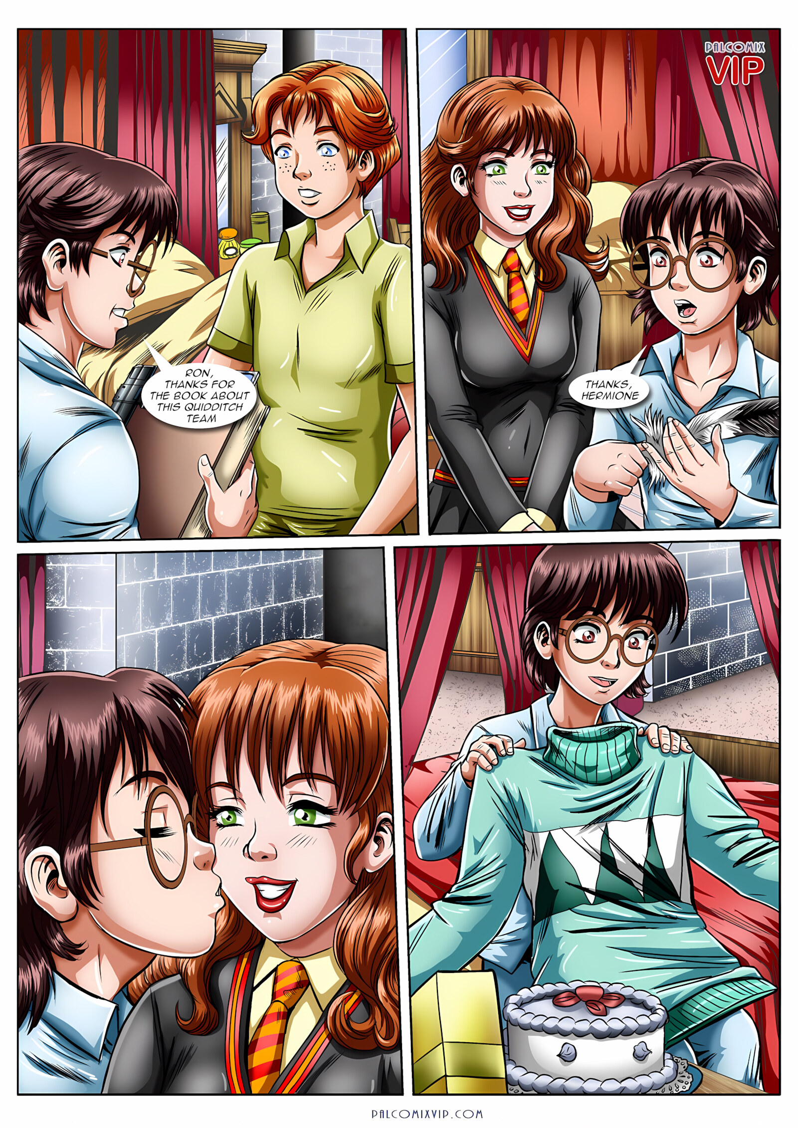 Hermione’s Punishment [Palcomix], Hermione's Punishment, page 4 of 18