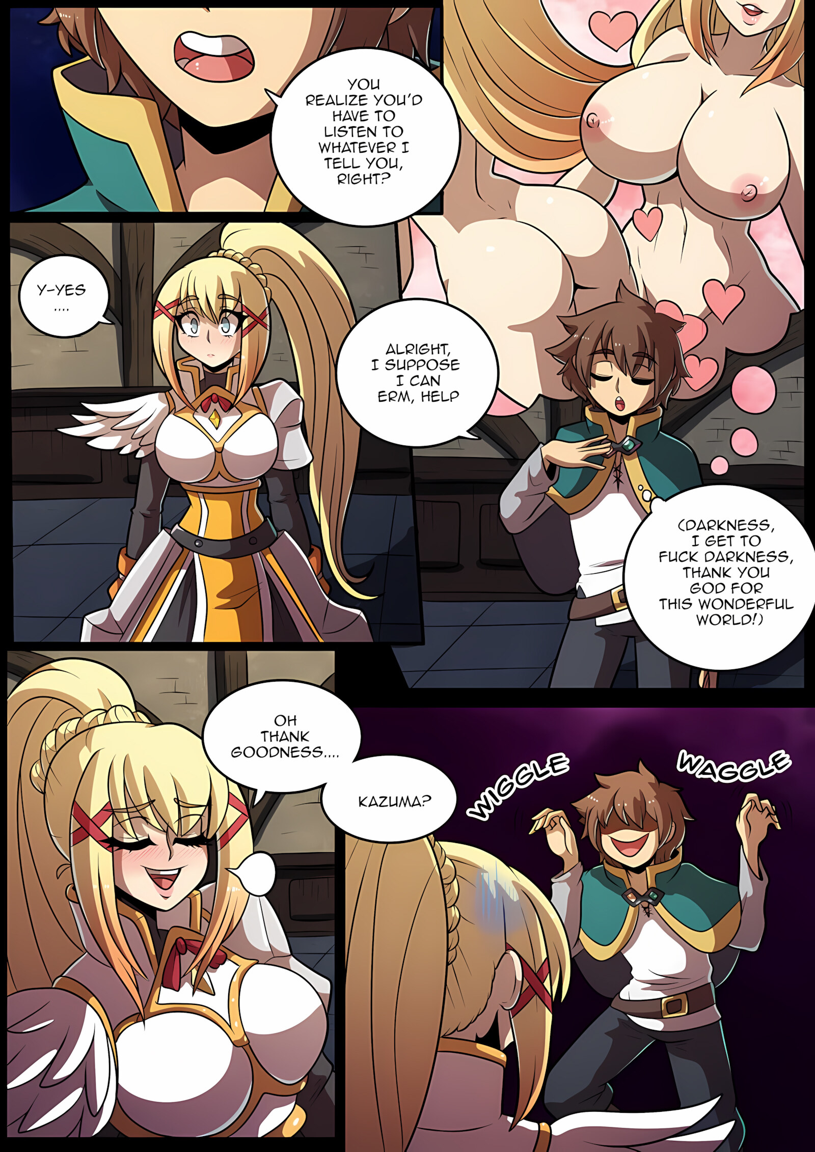 Konosubass [Kinkymation], Konosubass - Darkness, page 7 of 22