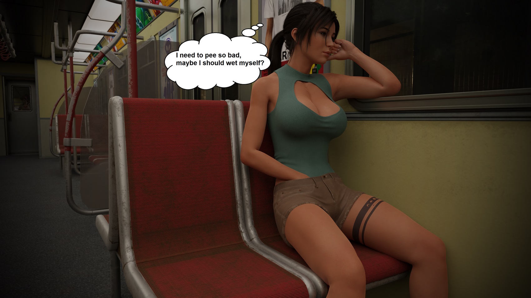 Lara was caught on a train [SmutnySize], Lara was caught on a train, page 1 of 10