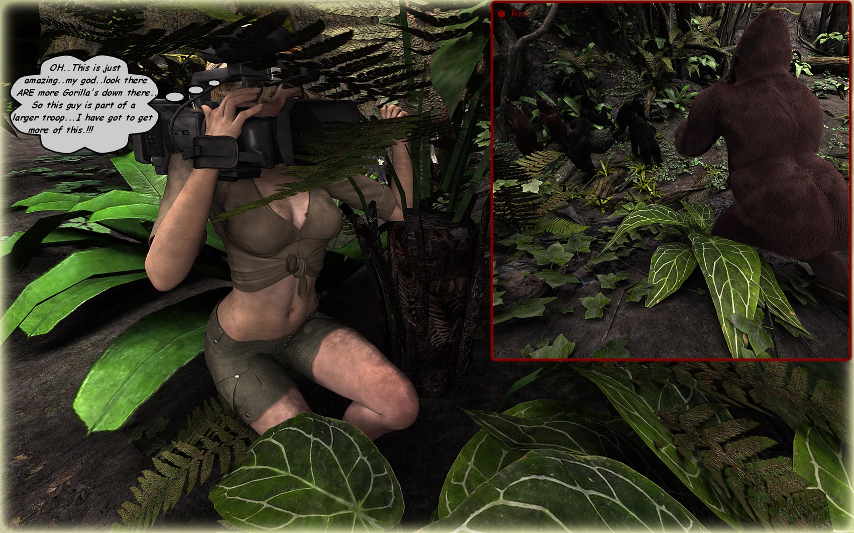 Lisa Cartwright’s: Gorilla’s In The Mist [DarkSoul3D], Lisa Cartwright's: Gorilla's In The Mist, page 7 of 45