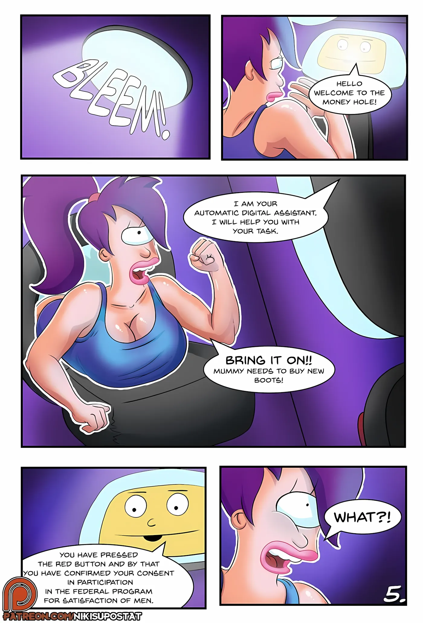 Money Hole (Futurama), 1 . Money Hole - Chapter 1 [NSTAT], page 6 of 13